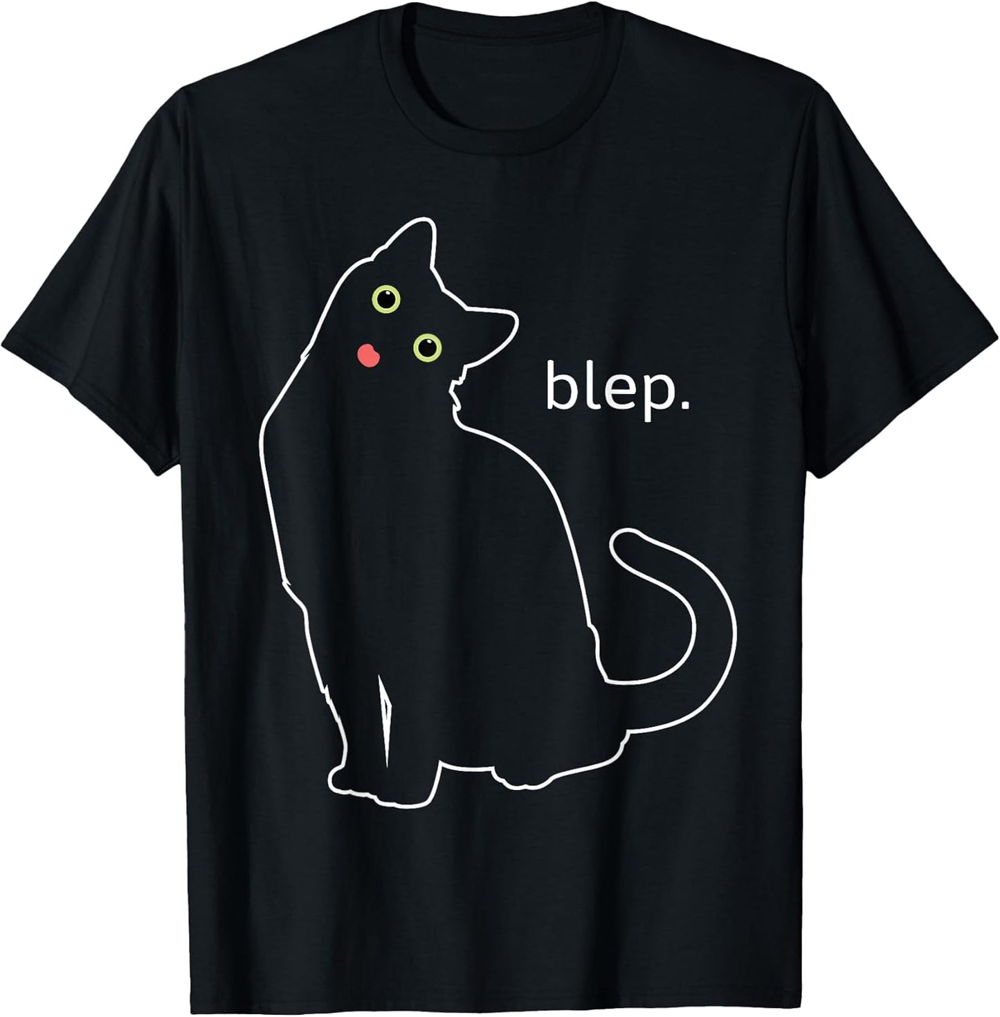 Blep Black Cute Cat Funny Pet Lovers Tops Unisex T-shirt, Sweatshirt, Hoodie, Long Sleeve Tee - T-Shirt, Sweatshirt, Hoodie