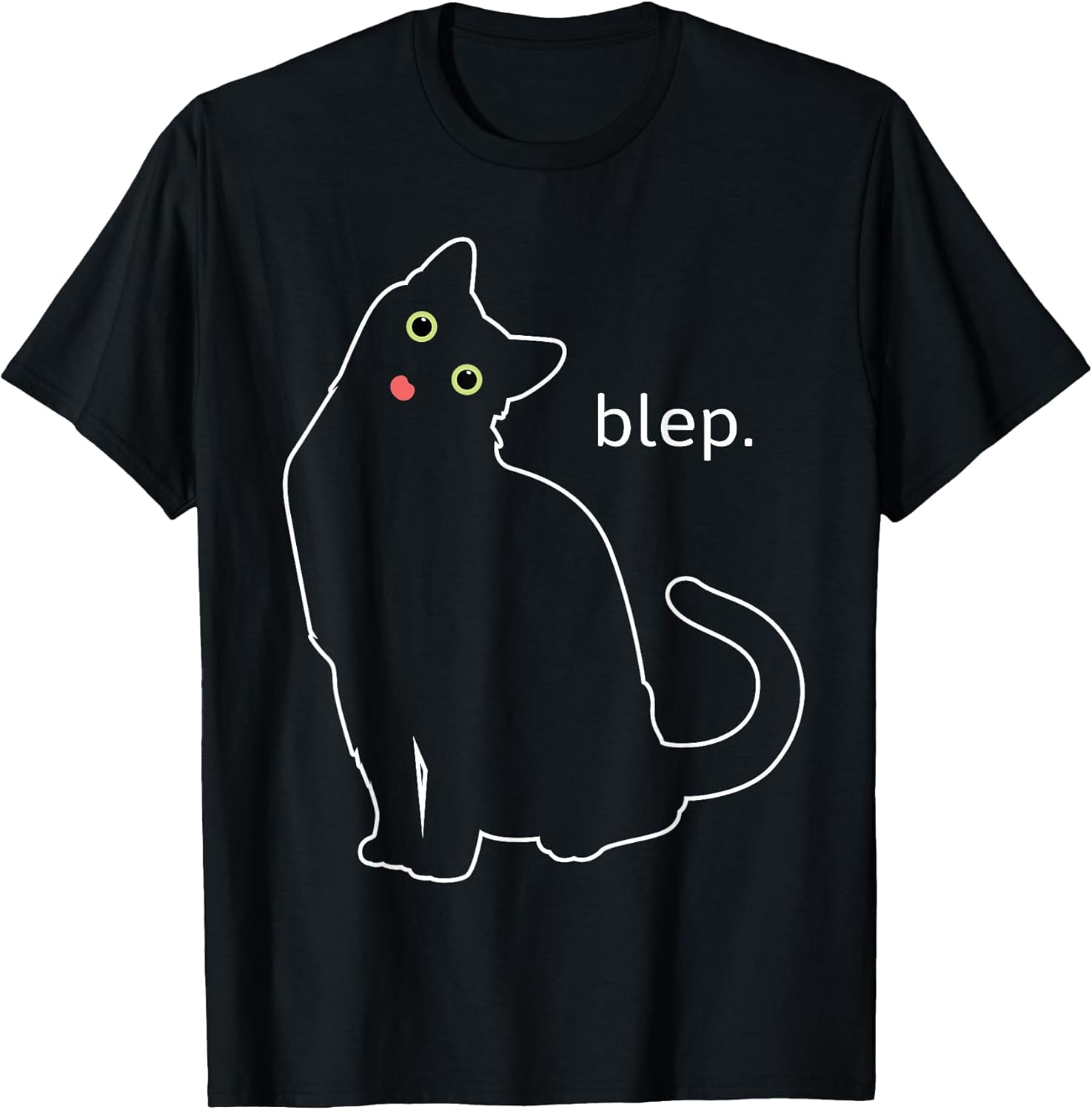 Blep Black Cute Cat Funny Pet Lovers Tops Unisex T-shirt, Sweatshirt, Hoodie, Long Sleeve Tee - T-Shirt, Sweatshirt, Hoodie