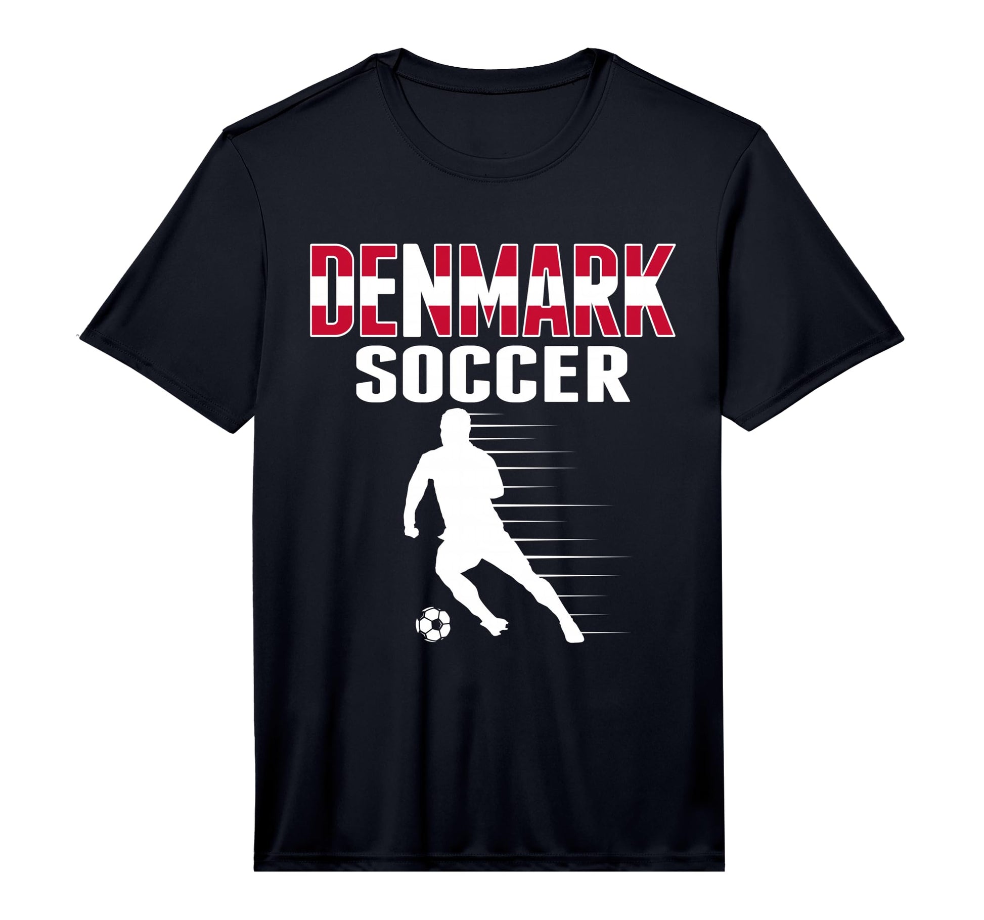 Denmark Soccer Fans Jersey Proud Danish T-Shirt - Trendy Graphic Men Women - T-Shirt, Sweatshirt, Hoodie