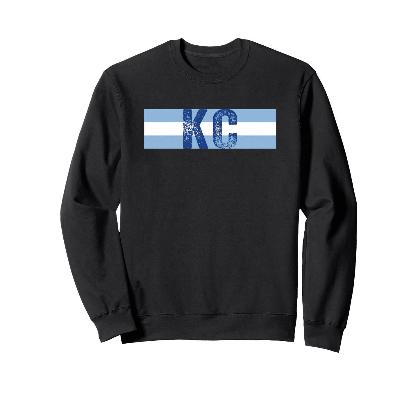 Kc 2 Letters Kansas City Kc Blue Sweatshirt - Unique Graphic Unisex - T-Shirt, Sweatshirt, Hoodie