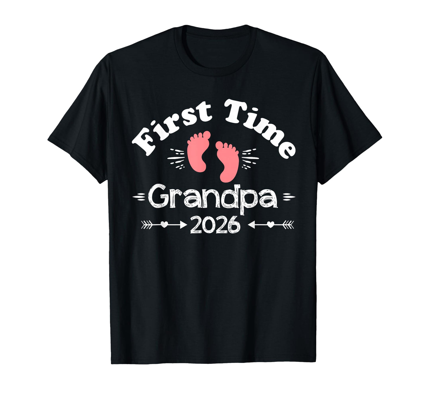 First Time Grandpa 2026 Grandpa Family T-Shirt - Minimalist Print Unisex - T-Shirt, Sweatshirt, Hoodie