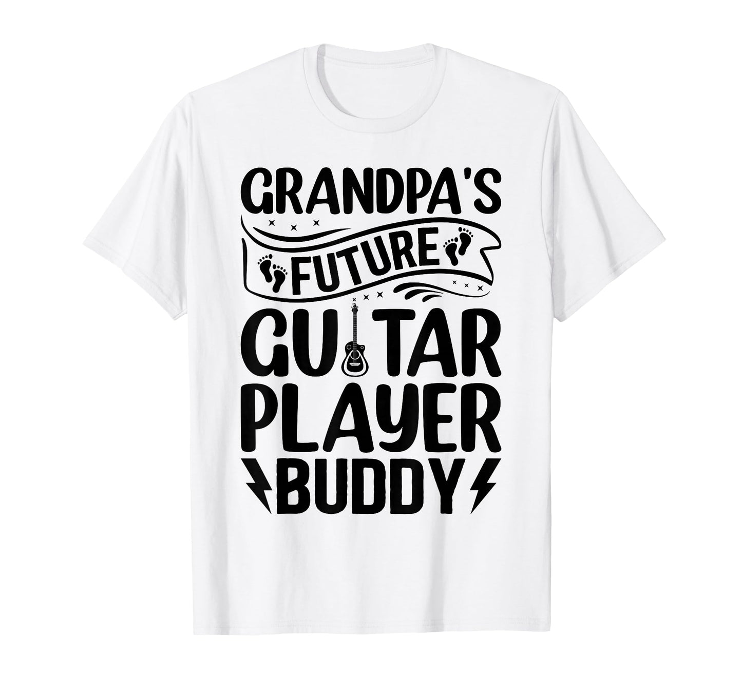 Newborn Guitar Player Grandpas Future T-Shirt - Minimalist Print Men Women - T-Shirt, Sweatshirt, Hoodie