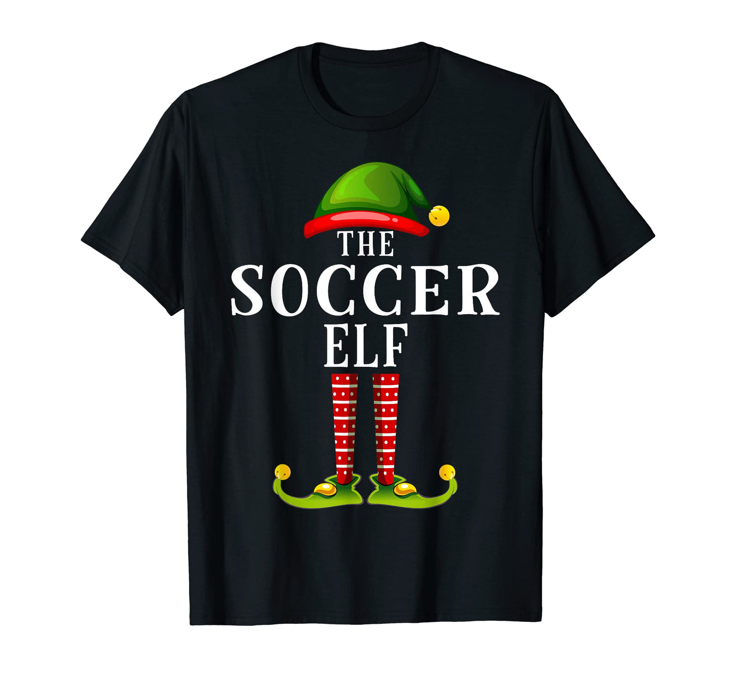 Soccer Elf Matching Family Group T-Shirt - Casual Everyday Wear for Adults - T-Shirt, Sweatshirt, Hoodie