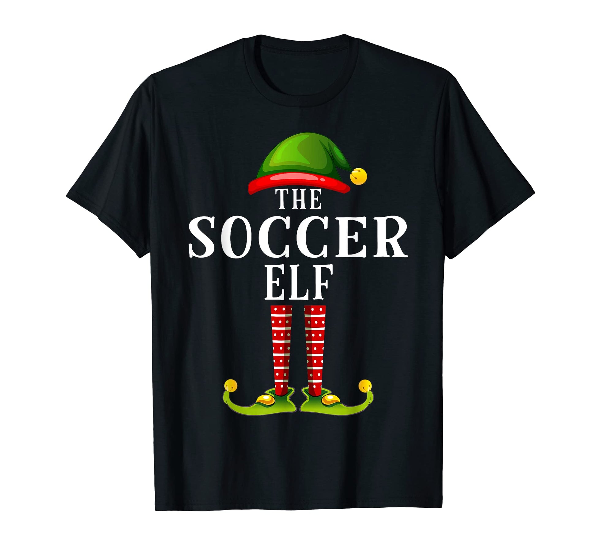 Soccer Elf Matching Family Group T-Shirt - Casual Everyday Wear for Adults - T-Shirt, Sweatshirt, Hoodie