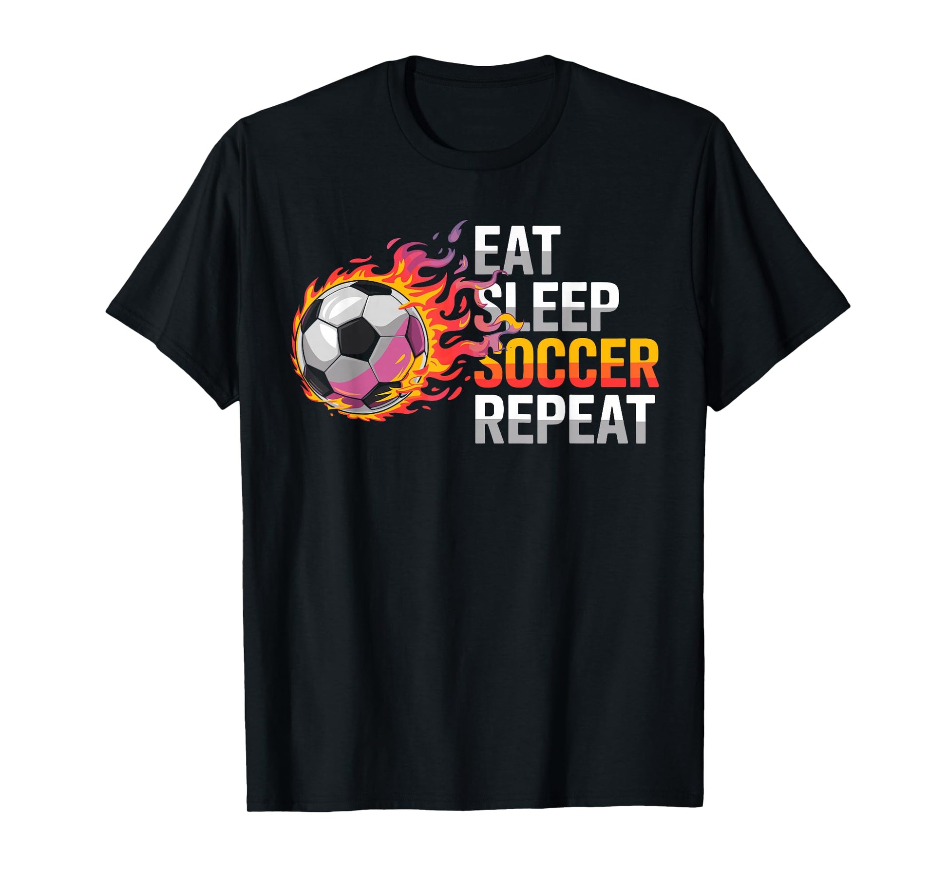 Eat Sleep Soccer Repet Goalie Player Fan T-Shirt - Streetwear Style Unisex - T-Shirt, Sweatshirt, Hoodie