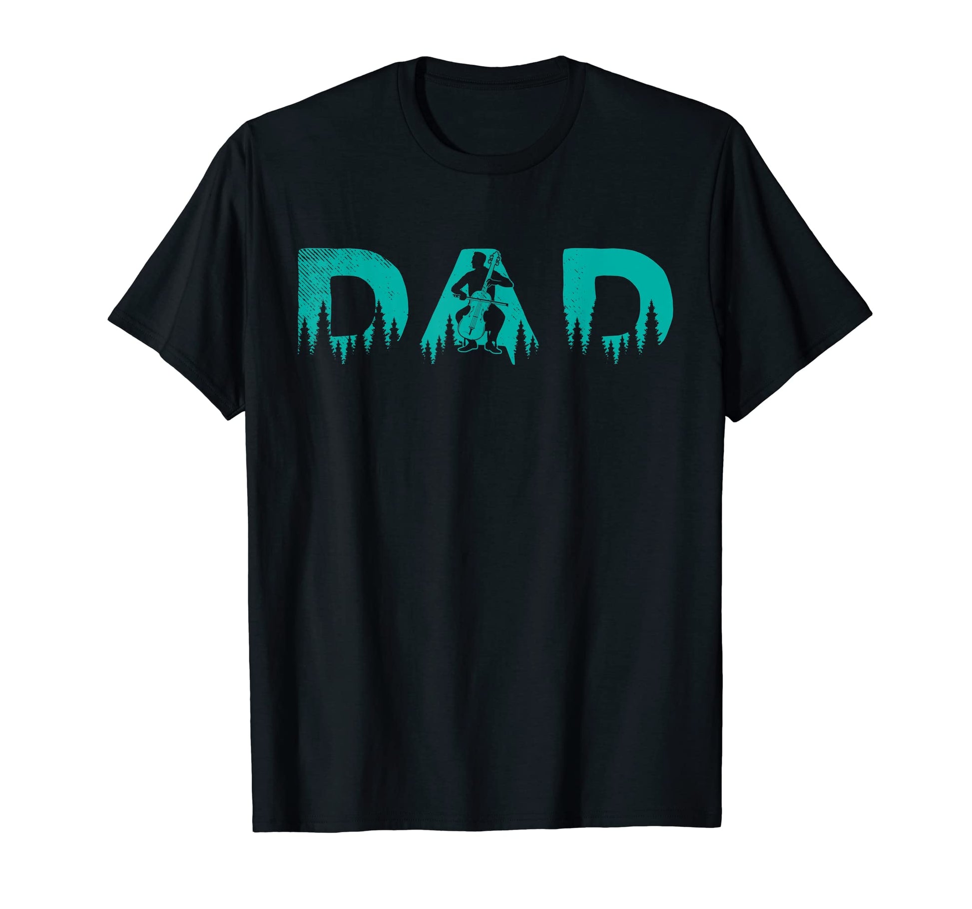 Cello Musician Dad Nature Art T-Shirt - Custom Art Print Men Women - T-Shirt, Sweatshirt, Hoodie