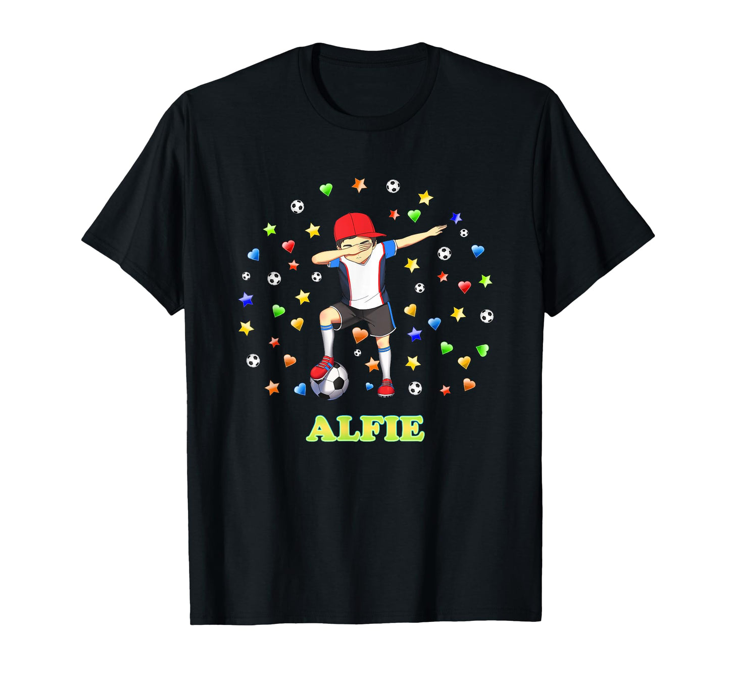 Alfie Personalised Soccer Footballer T-Shirt - Streetwear Style Men Women - T-Shirt, Sweatshirt, Hoodie