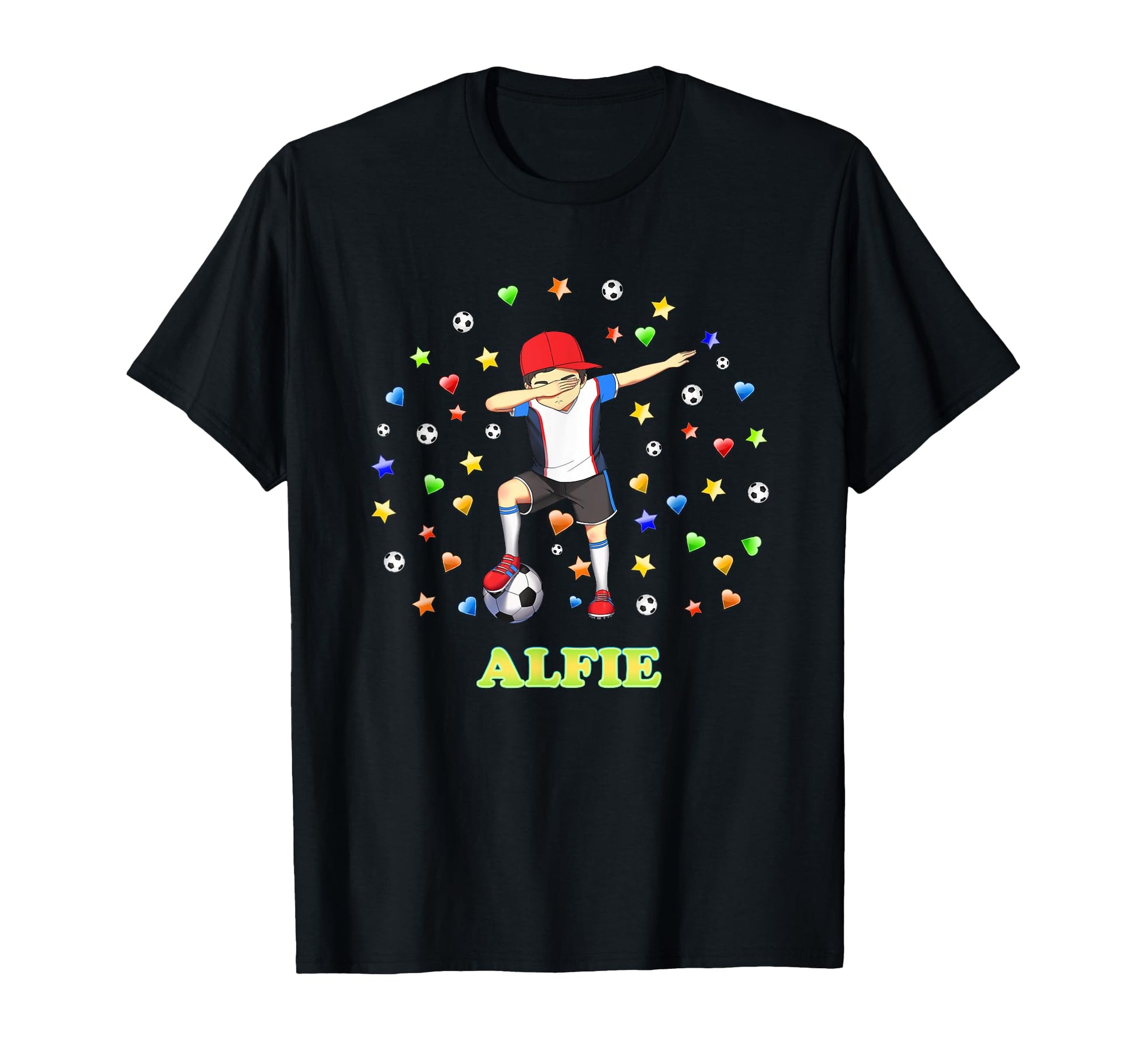 Alfie Personalised Soccer Footballer T-Shirt - Streetwear Style Men Women - T-Shirt, Sweatshirt, Hoodie