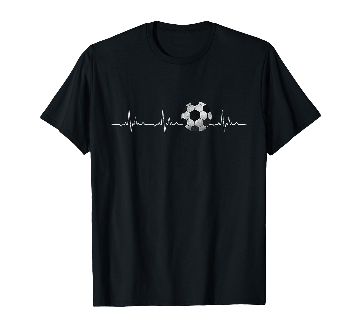 Soccer Ball Heartbeat Funny T-Shirt - Minimalist Print for Adults - T-Shirt, Sweatshirt, Hoodie