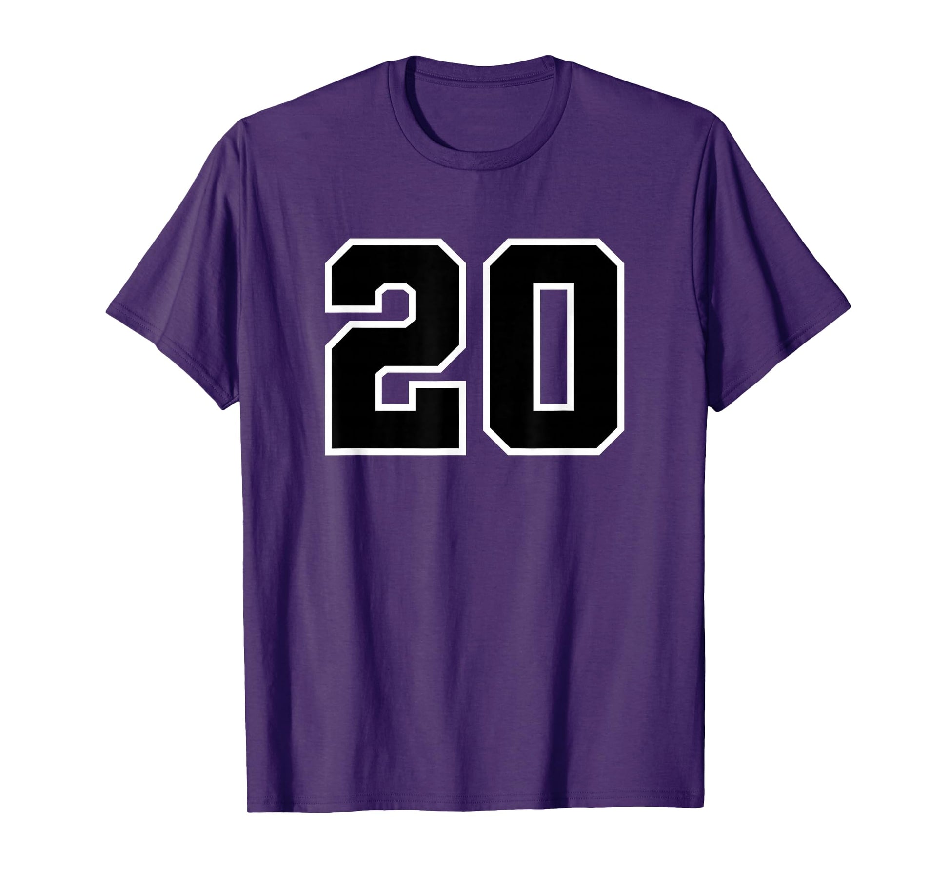 Number 20 Sports Team Varsity Number T-Shirt - Custom Art Print Unisex - T-Shirt, Sweatshirt, Hoodie