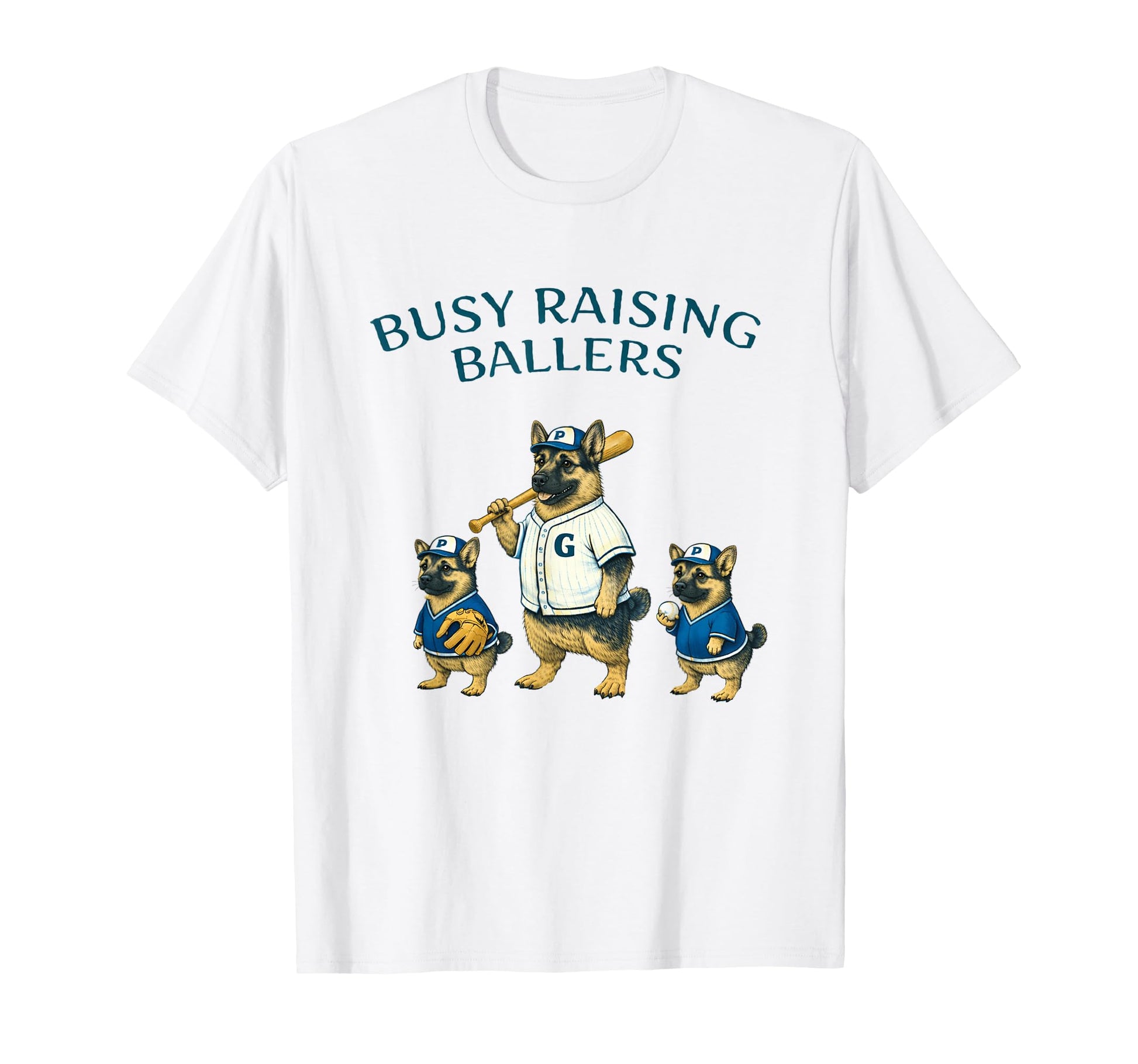 Busy Raising Baller Baseball Softball T-Shirt - Unique Graphic for Adults - T-Shirt, Sweatshirt, Hoodie