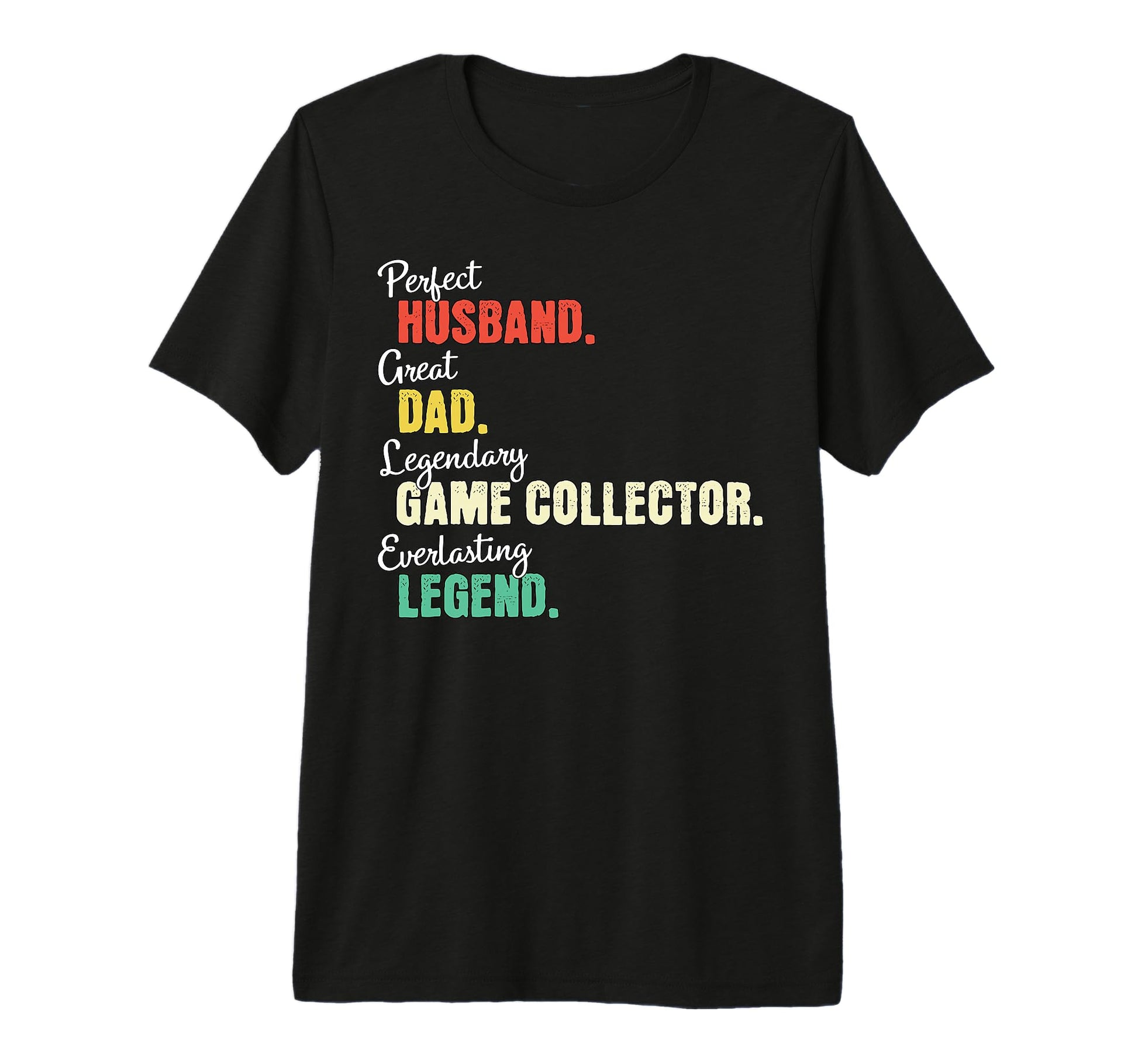Dad Husband Game Collector Tri Blend T-Shirt - Graphic Print Unisex - T-Shirt, Sweatshirt, Hoodie