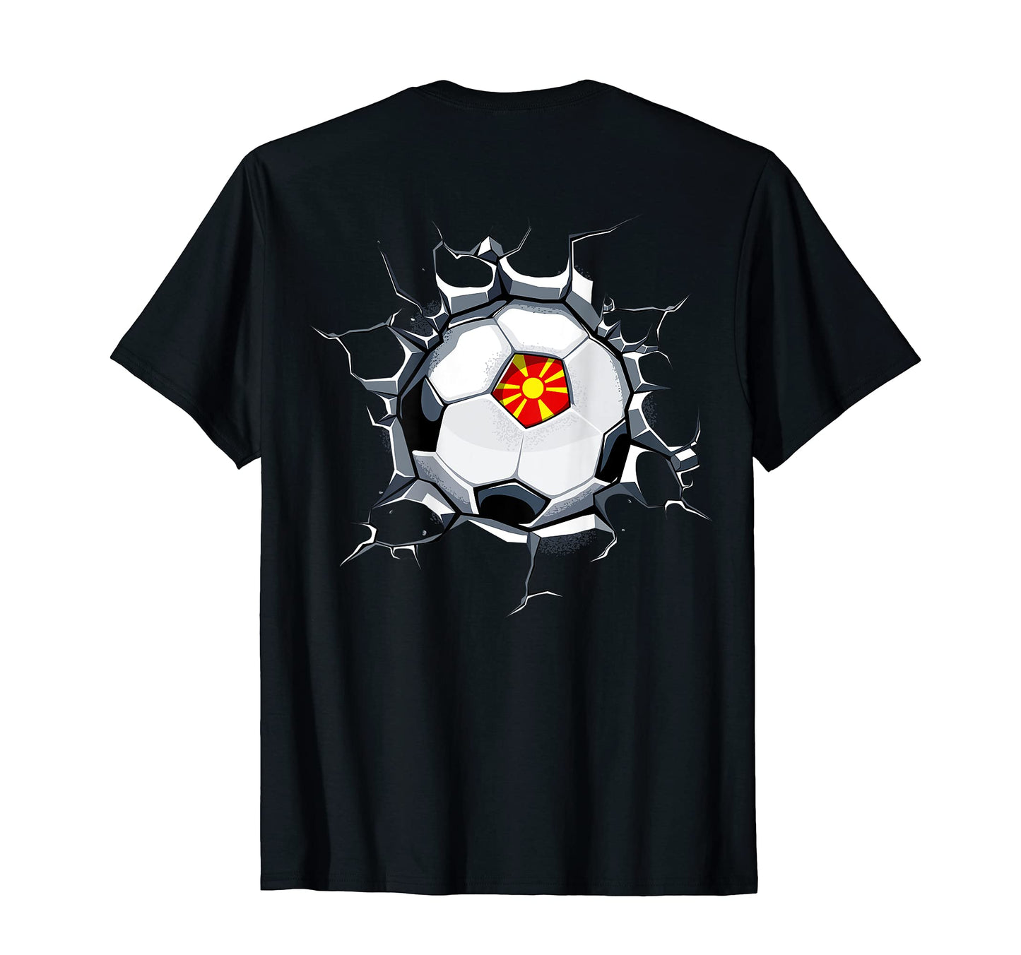 Macedonia Soccer Fans Jersey Proud T-Shirt - Fun Novelty Design for Adults - T-Shirt, Sweatshirt, Hoodie