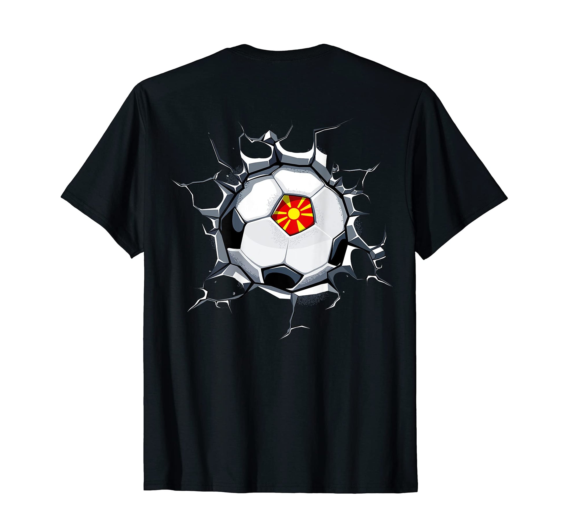 Macedonia Soccer Fans Jersey Proud T-Shirt - Fun Novelty Design for Adults - T-Shirt, Sweatshirt, Hoodie