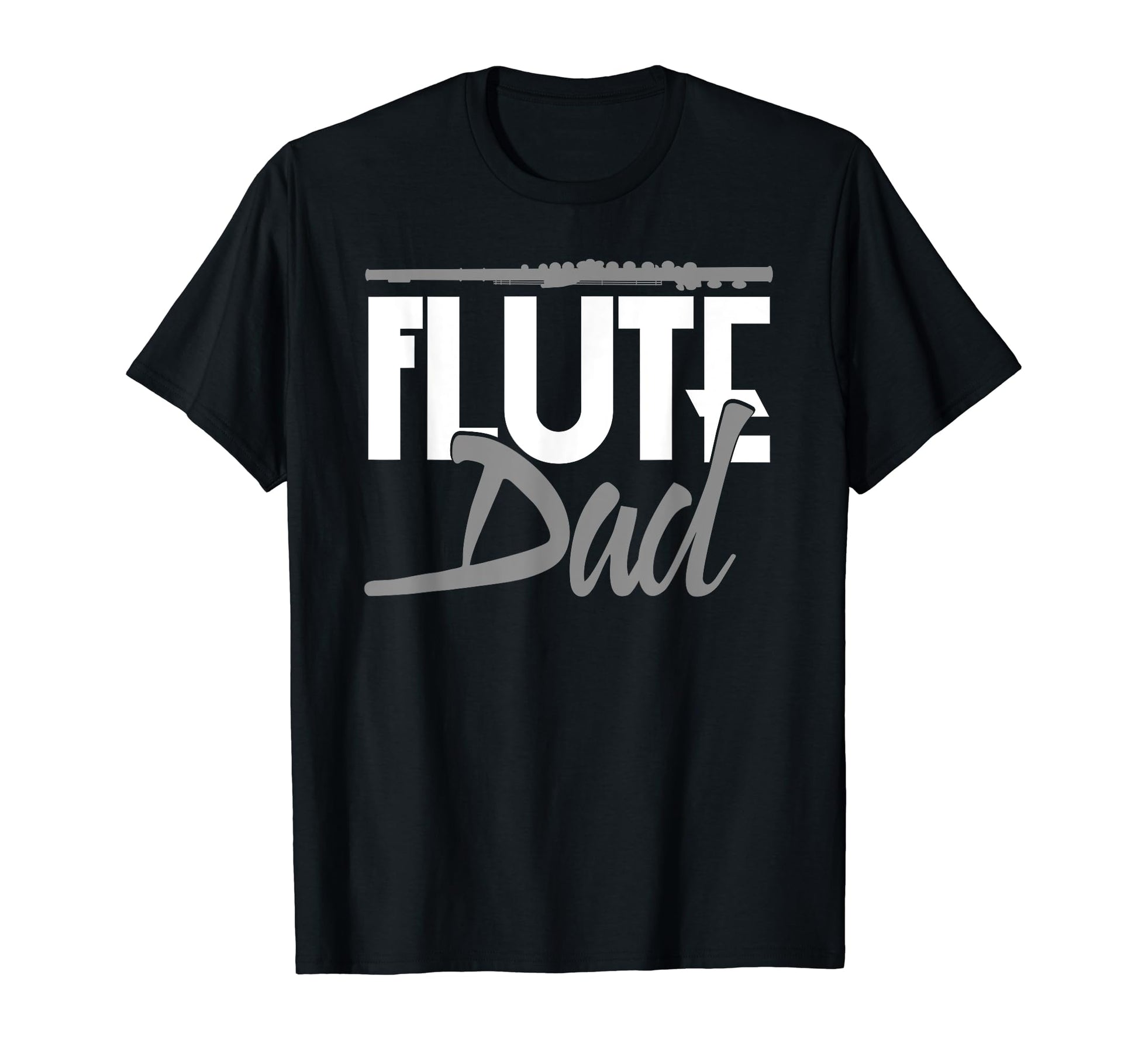 Flutist Fathers Day Flute Dad T-Shirt - Trendy Graphic for Adults - T-Shirt, Sweatshirt, Hoodie