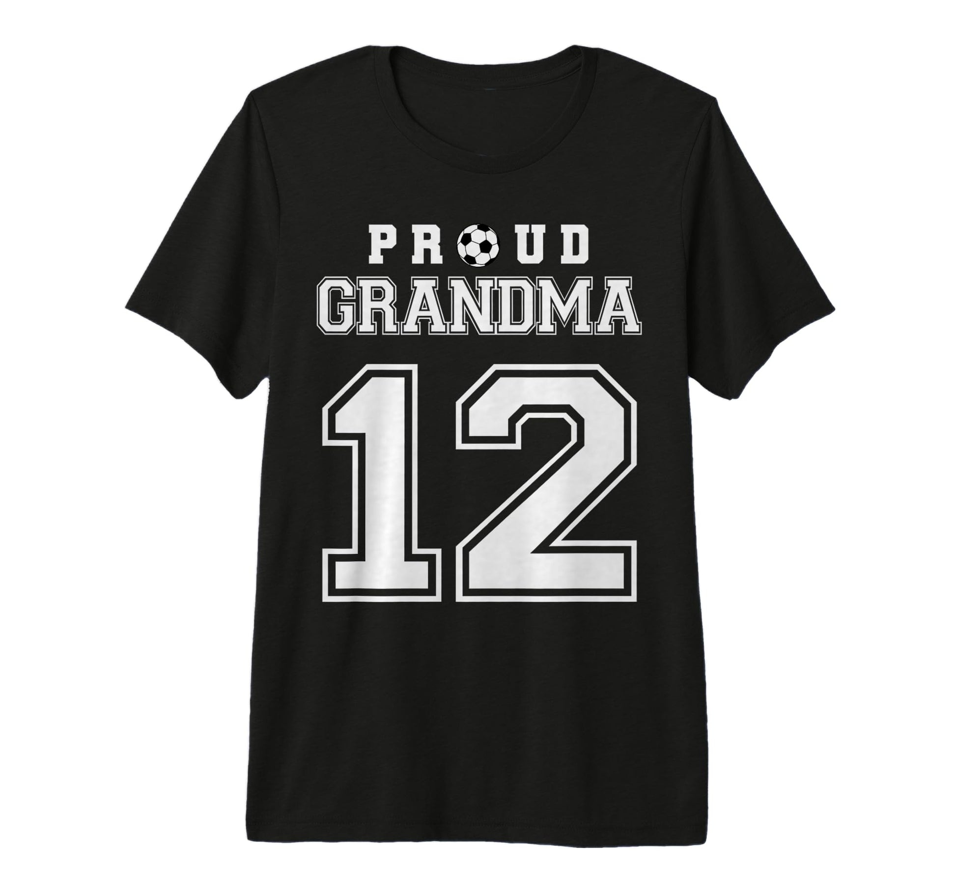Number 12 Custom Proud Soccer Futbol T-Shirt - Novelty Apparel for Adults - T-Shirt, Sweatshirt, Hoodie