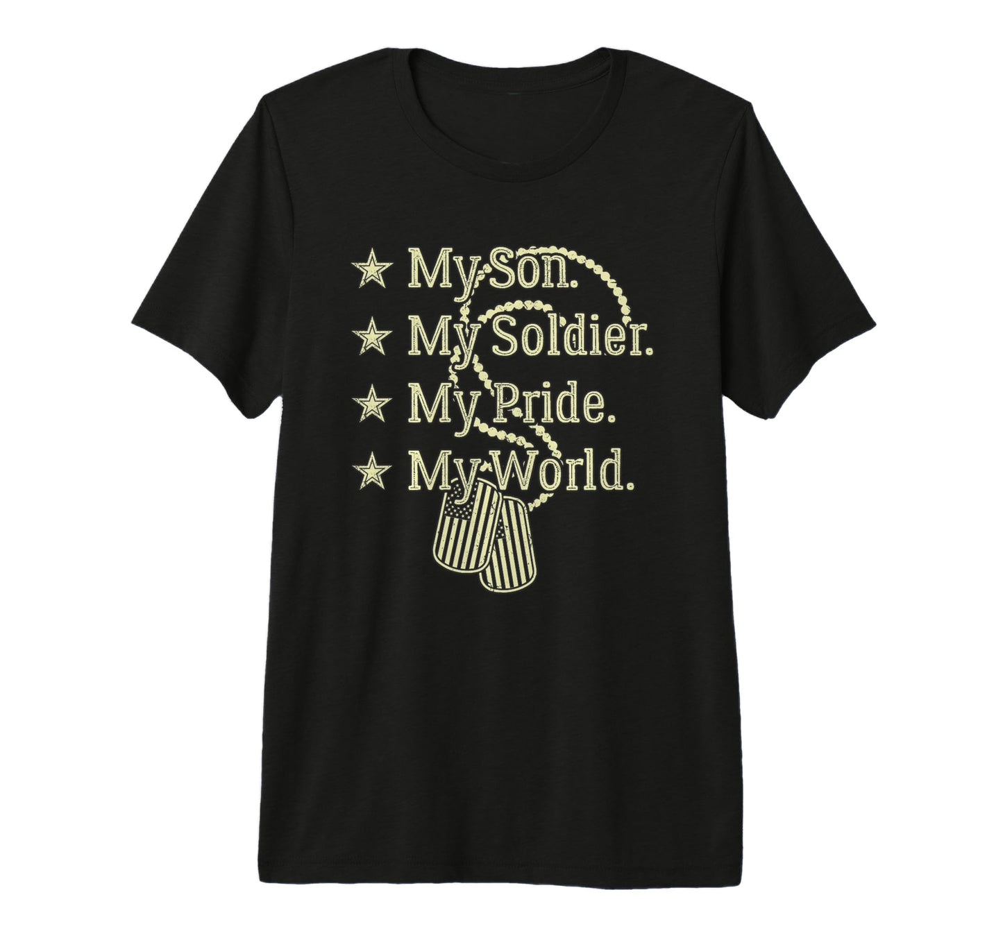 My Son Is Soldier Hero Proud Military T-Shirt - Trendy Graphic for Adults - T-Shirt, Sweatshirt, Hoodie