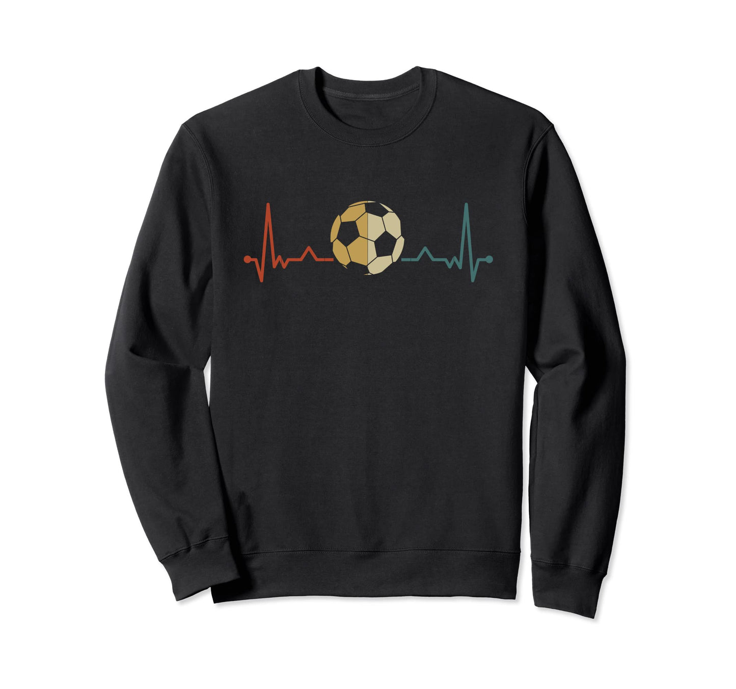 Soccer Heartbeat Soccer Player Sweatshirt - Trendy Graphic Unisex - T-Shirt, Sweatshirt, Hoodie