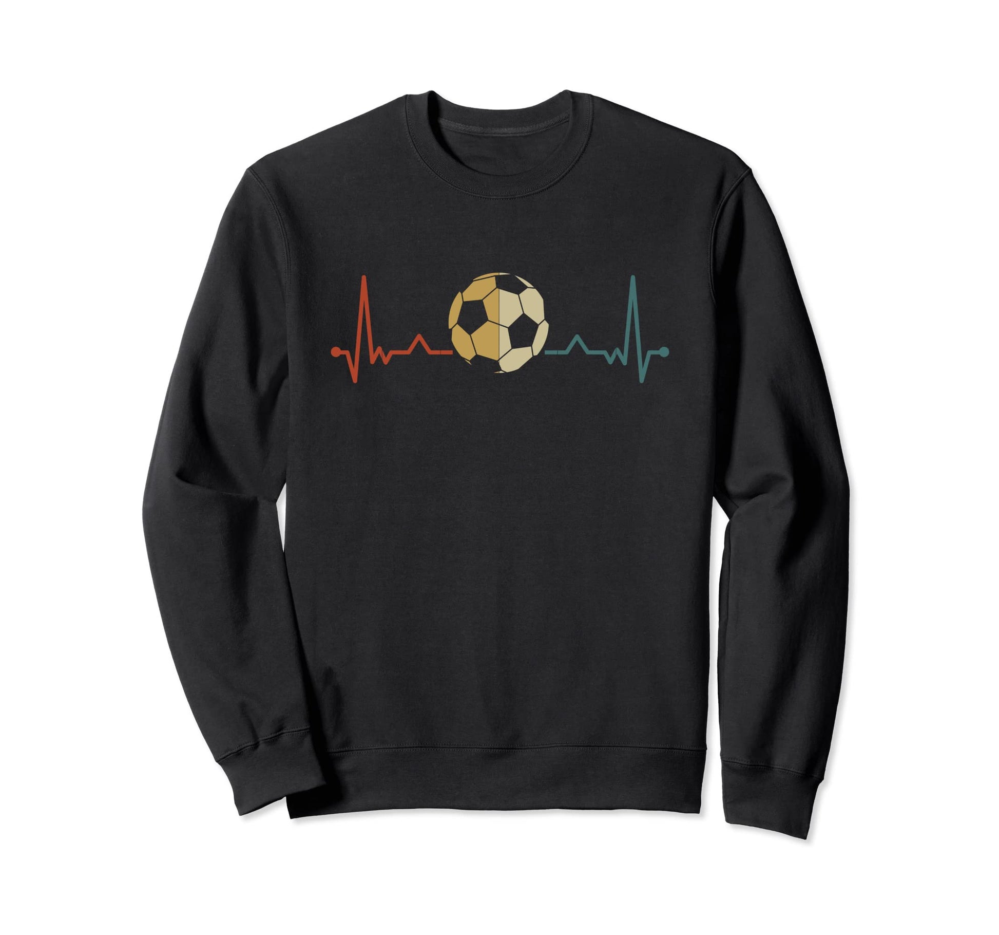 Soccer Heartbeat Soccer Player Sweatshirt - Trendy Graphic Unisex - T-Shirt, Sweatshirt, Hoodie