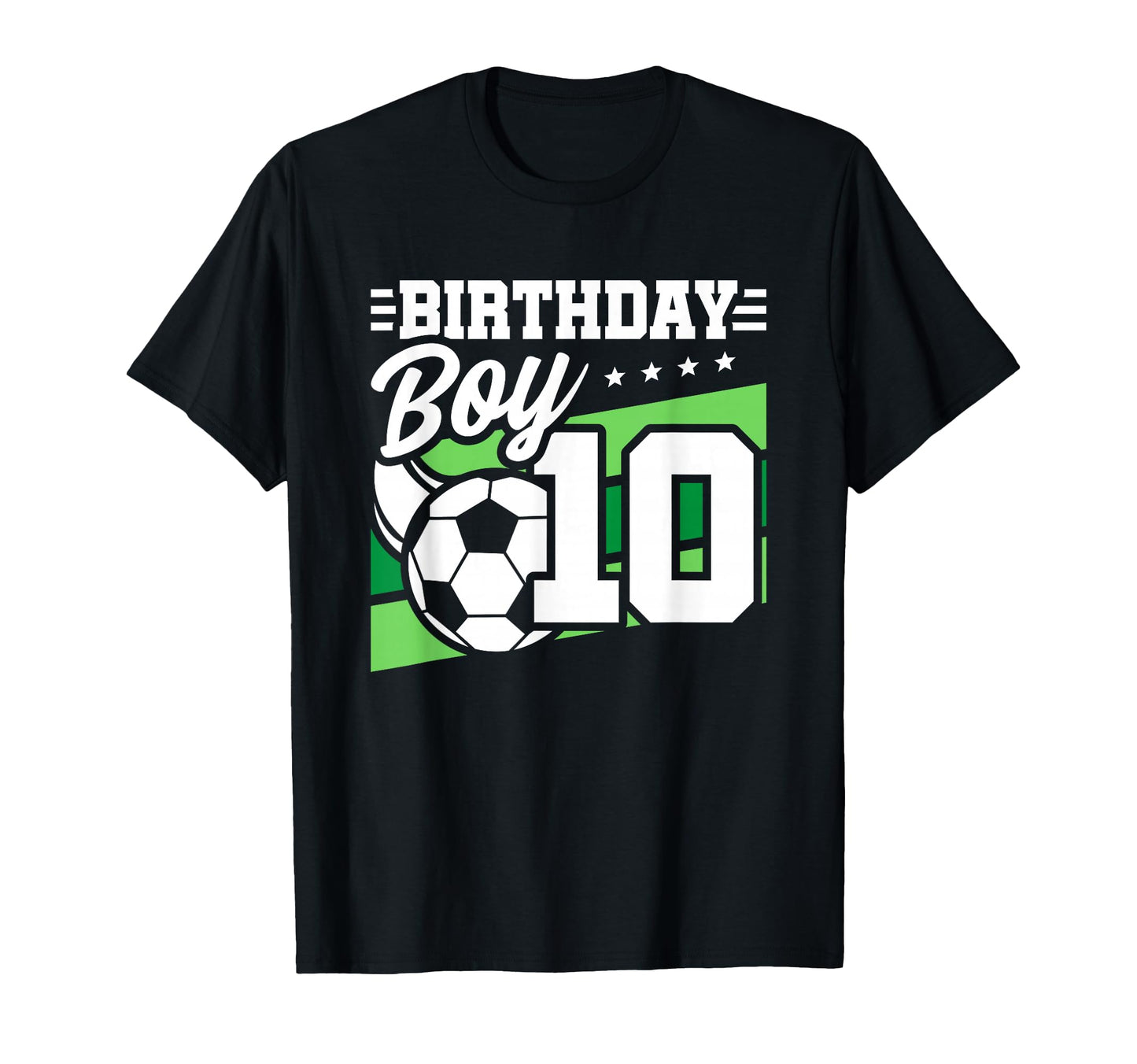 Soccer Birthday Party 10 Year Old 10Th T-Shirt - Aesthetic Graphic Unisex - T-Shirt, Sweatshirt, Hoodie