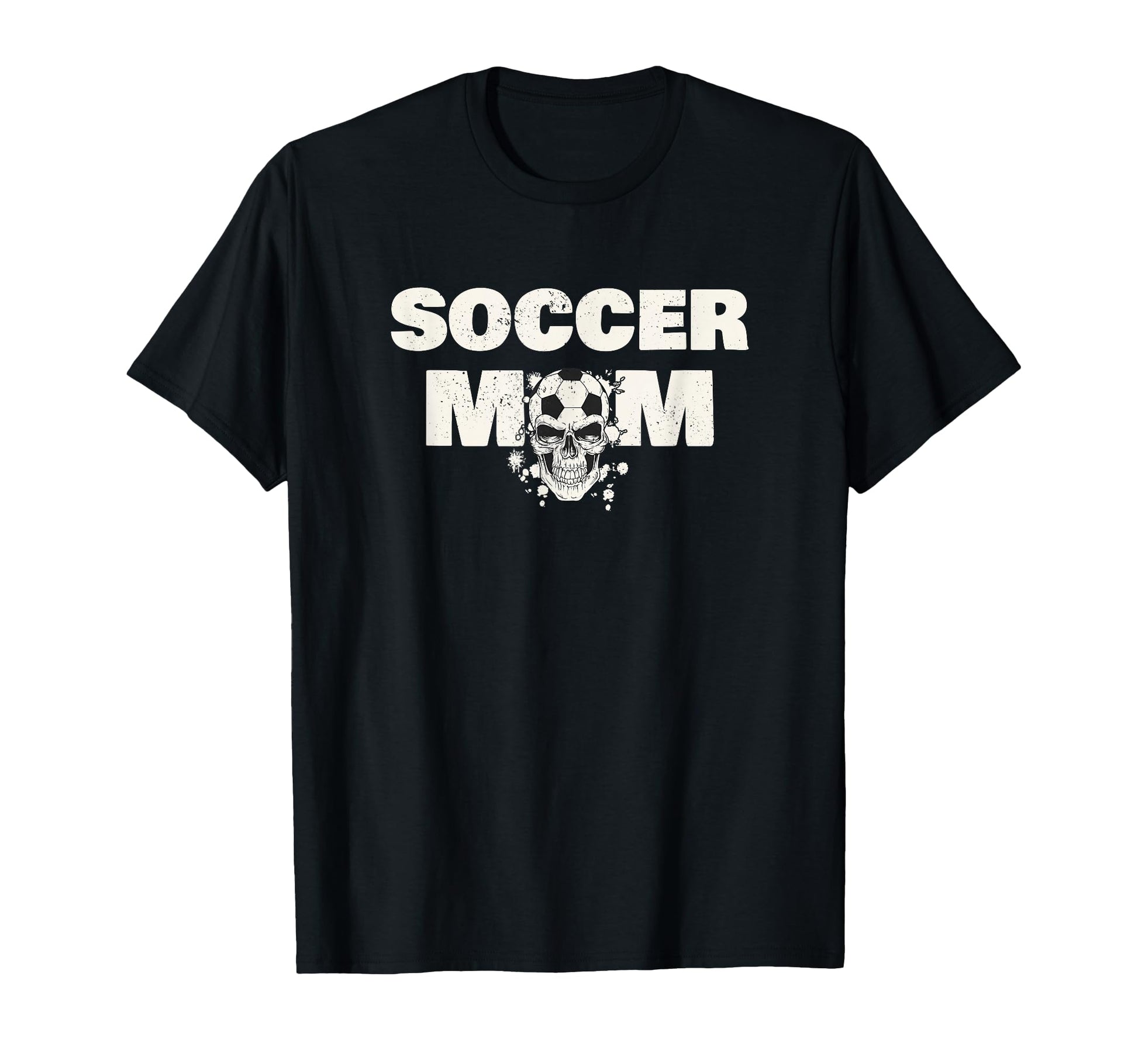 Soccer Mom Mother Football Playing Skull T-Shirt - Custom Art Print Unisex - T-Shirt, Sweatshirt, Hoodie