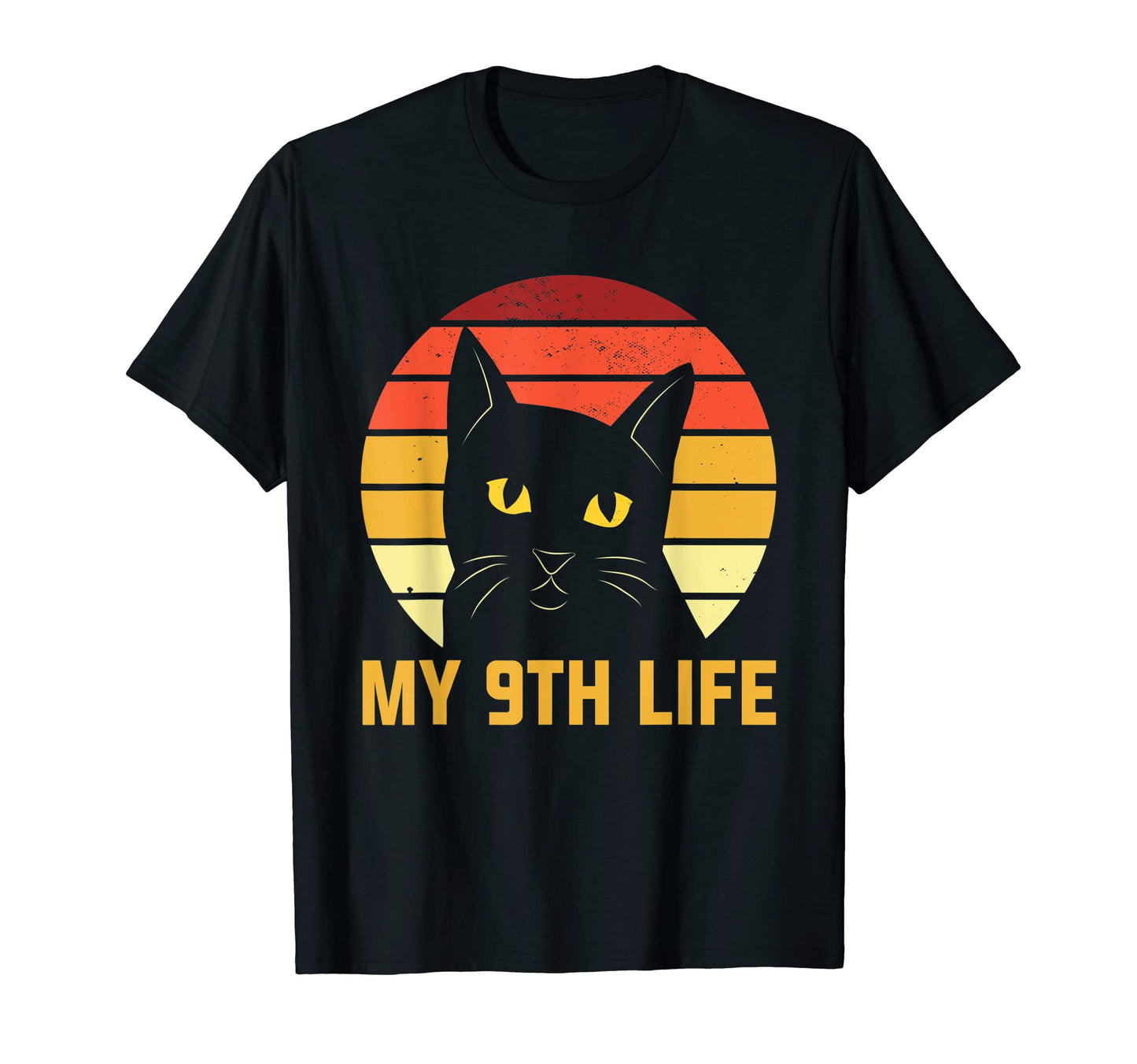 My 9Th Life Cat Lover Birthday Kitten Bday T-Shirt - Graphic Print Unisex - T-Shirt, Sweatshirt, Hoodie