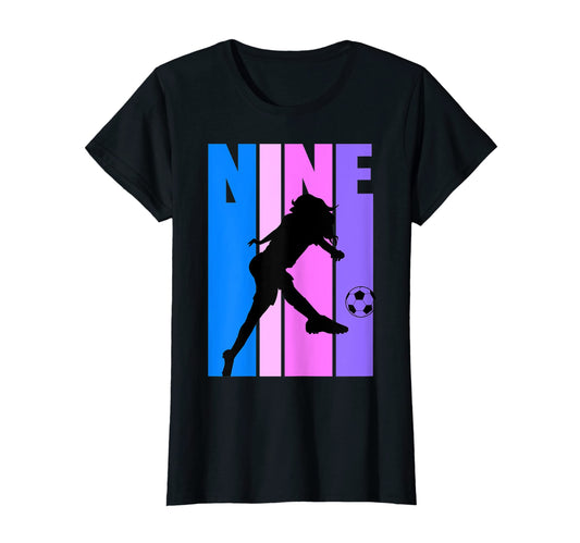 9Th Soccer Birthday Goals Score T-Shirt - Fun Novelty Design for Adults - T-Shirt, Sweatshirt, Hoodie