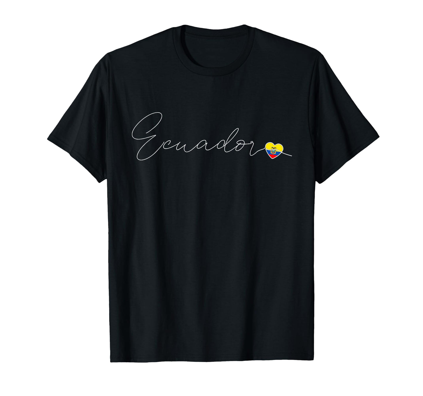 Ecuador Simple Love Ecuadorian Flag T-Shirt - Unique Graphic for Adults - T-Shirt, Sweatshirt, Hoodie