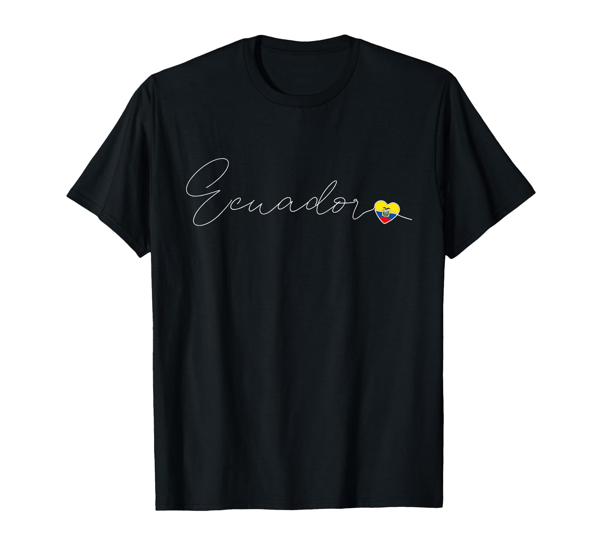 Ecuador Simple Love Ecuadorian Flag T-Shirt - Unique Graphic for Adults - T-Shirt, Sweatshirt, Hoodie