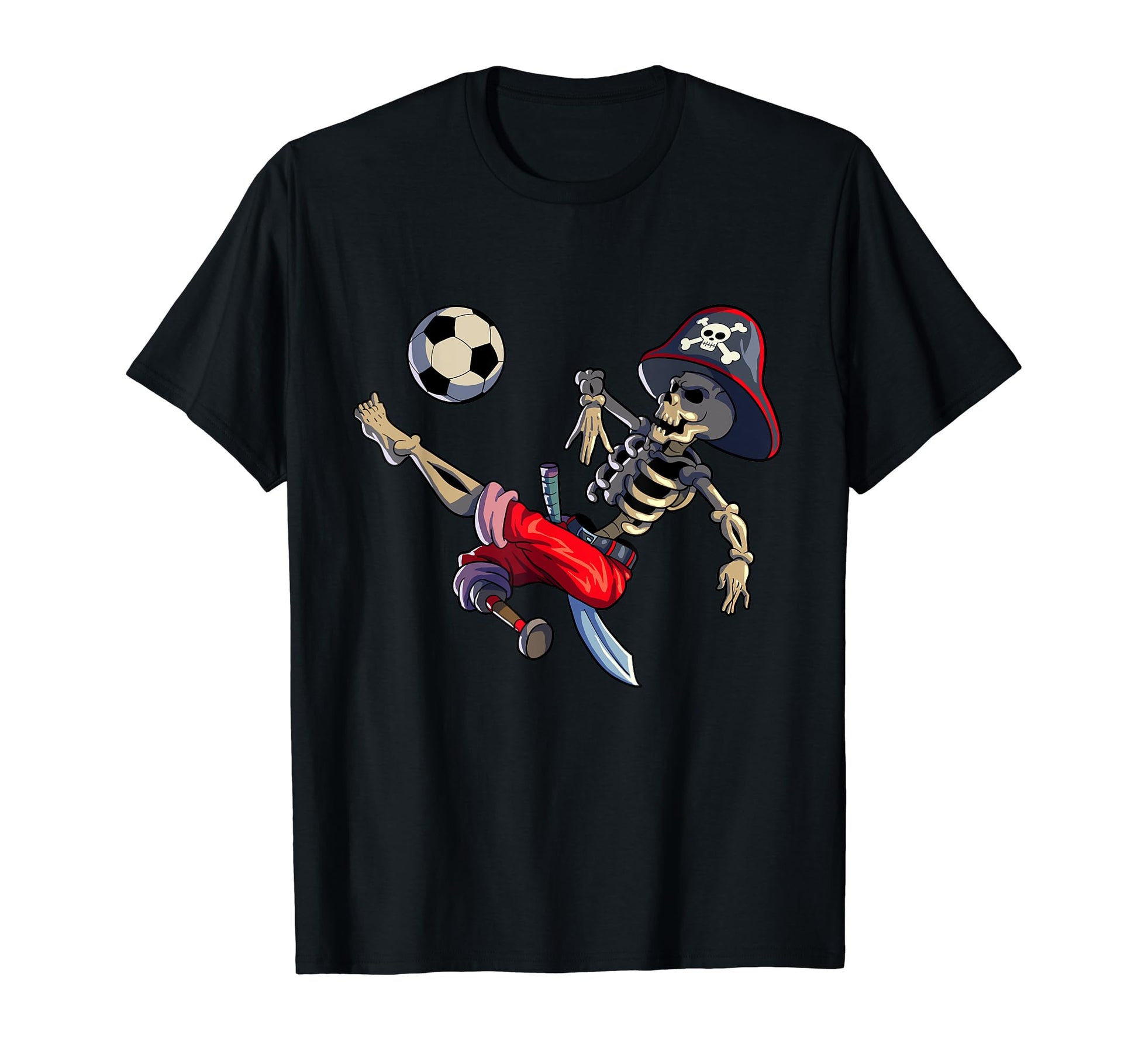 Soccer Skeleton Halloween Soccer T-Shirt - Minimalist Print Men Women - T-Shirt, Sweatshirt, Hoodie