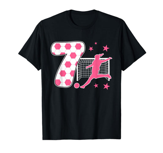 7 Year Old Birthday Soccer Lover 7Th T-Shirt - Fun Novelty Design Unisex - T-Shirt, Sweatshirt, Hoodie
