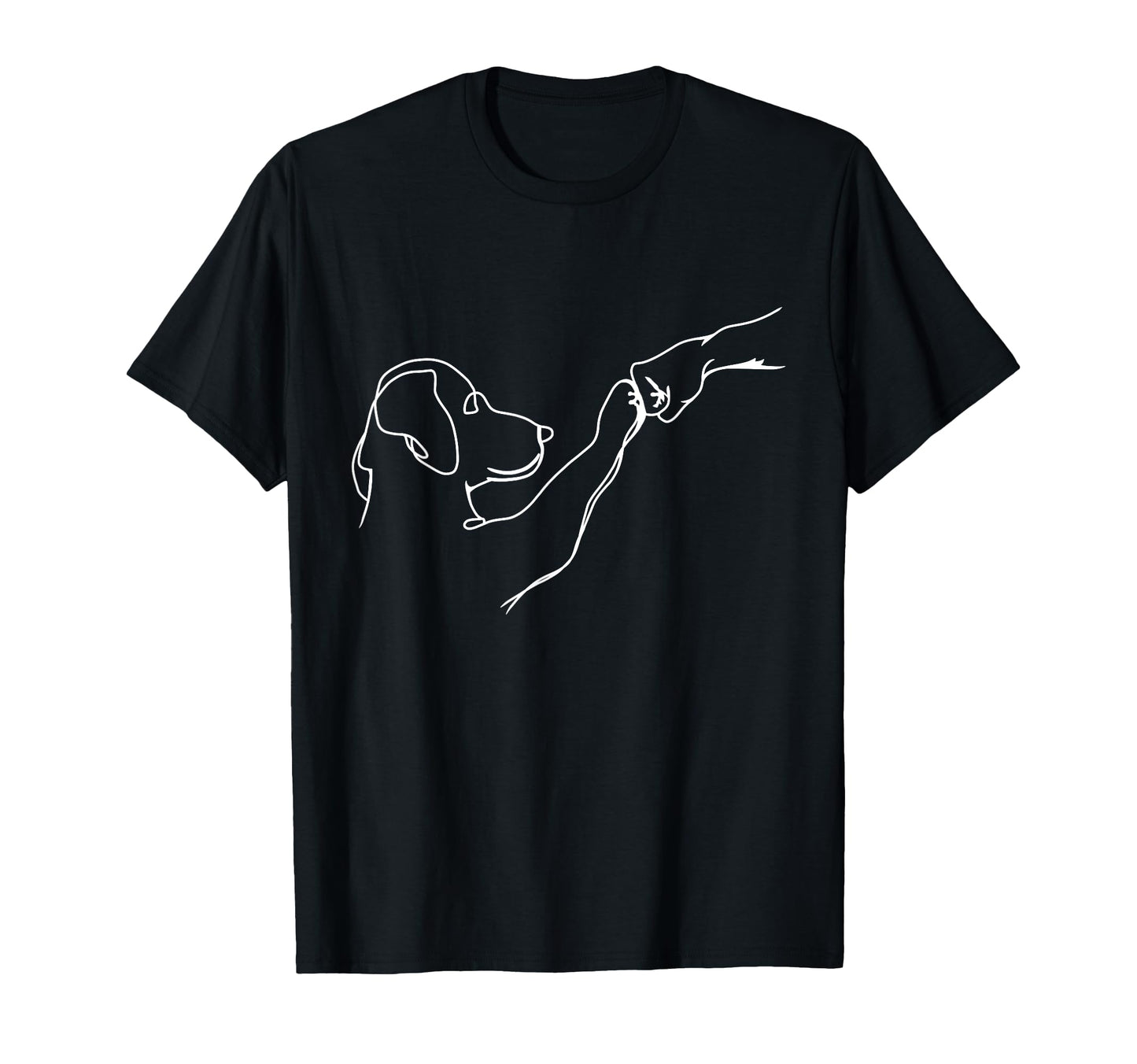 Dog And People Punch Hand Dog Friendship T-Shirt - Streetwear Style Unisex - T-Shirt, Sweatshirt, Hoodie