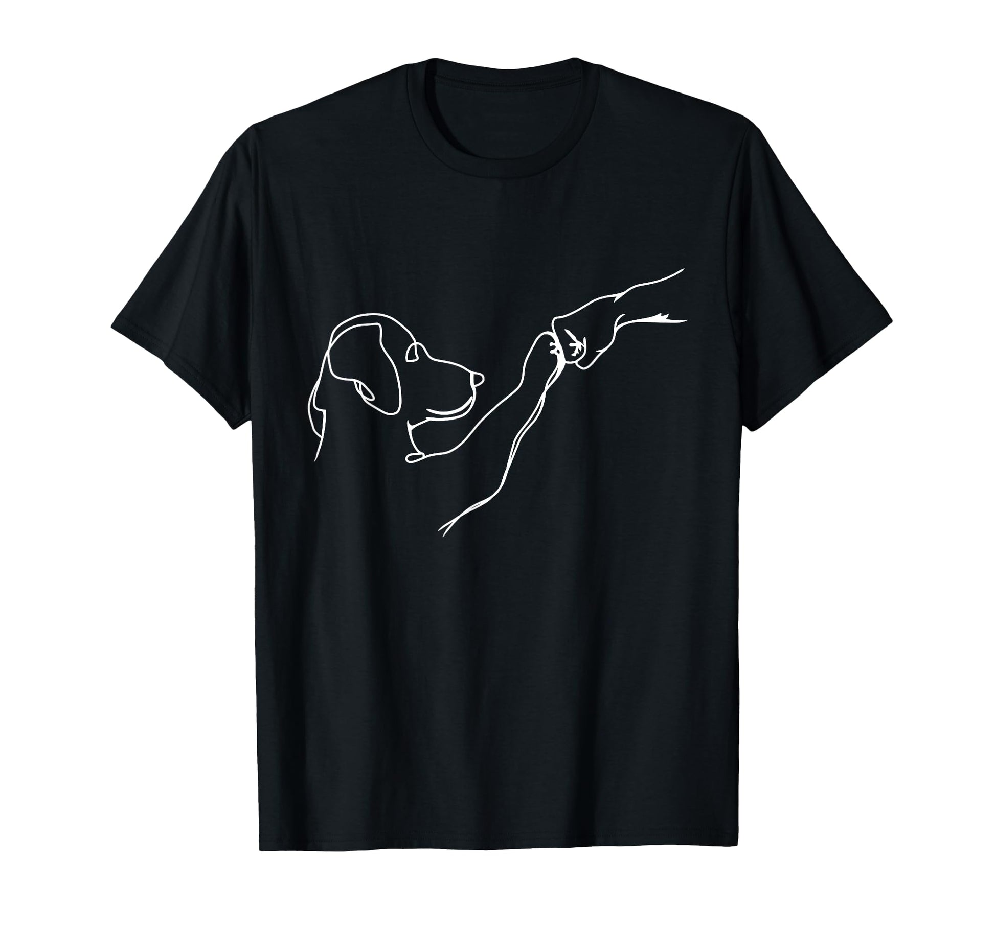 Dog And People Punch Hand Dog Friendship T-Shirt - Streetwear Style Unisex - T-Shirt, Sweatshirt, Hoodie
