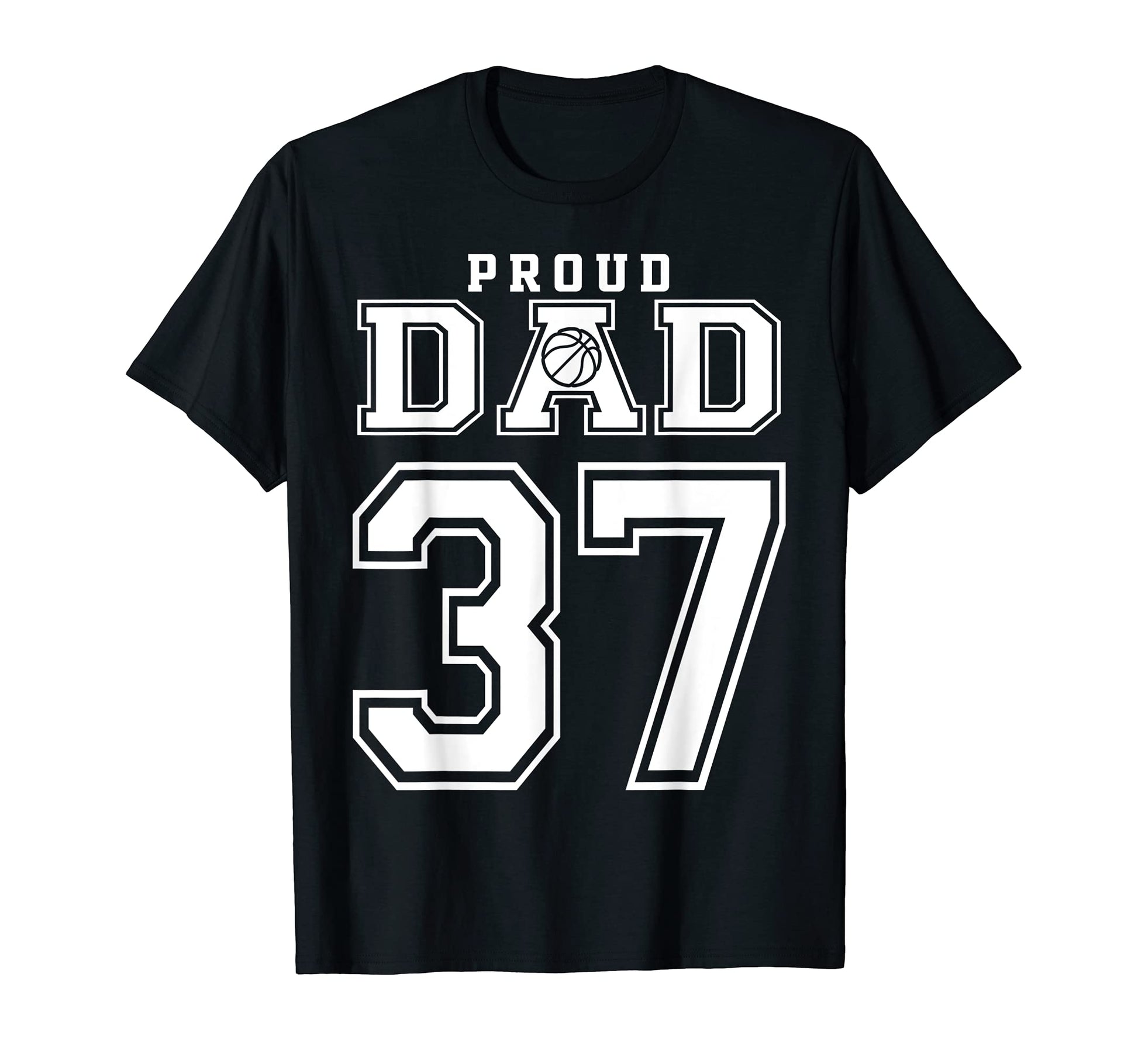 Number 37 Custom Proud Basketball T-Shirt - Fun Novelty Design for Adults - T-Shirt, Sweatshirt, Hoodie