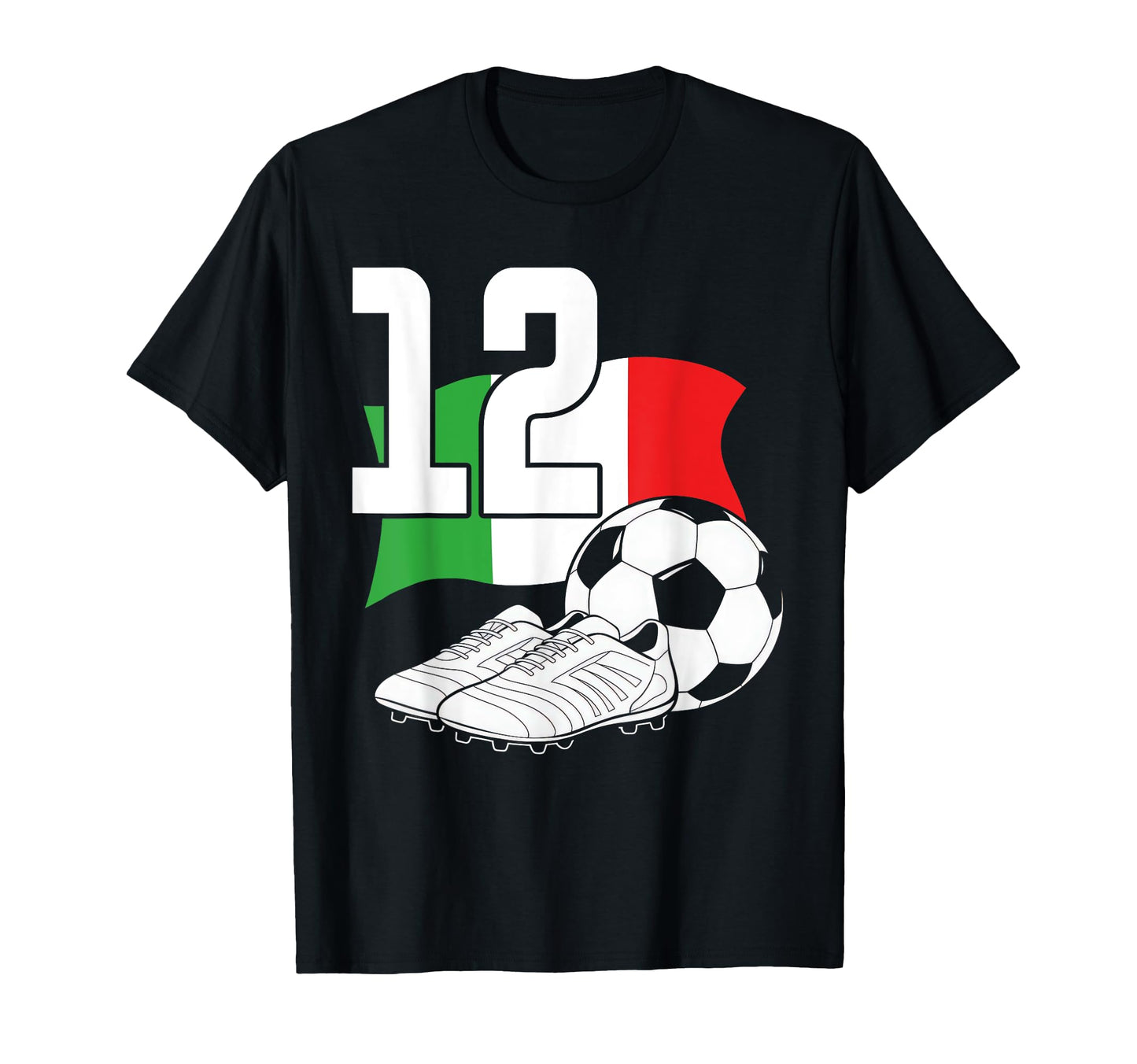 12 Soccer Birthday Gift Soccer Fan Sports T-Shirt - Trendy Graphic Unisex - T-Shirt, Sweatshirt, Hoodie