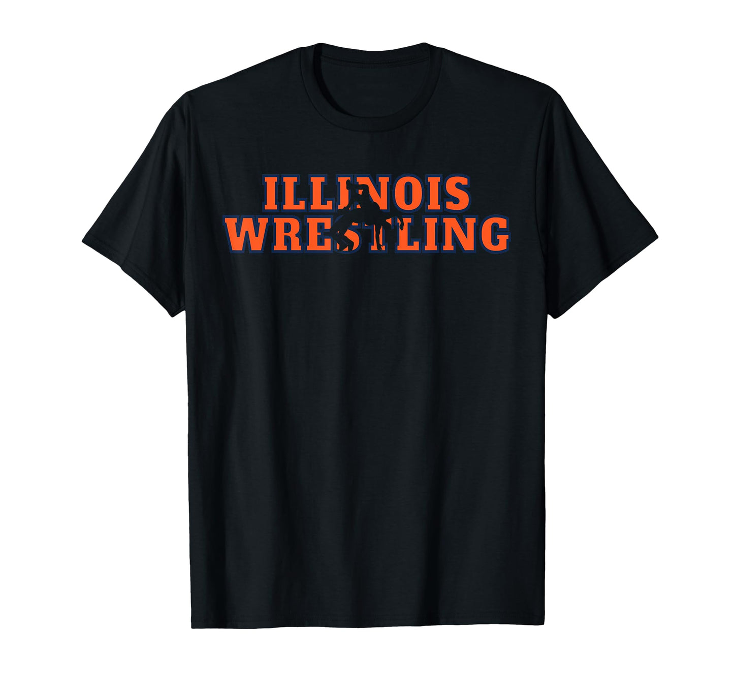 Illinois Mens Wrestling Team Freestyle T-Shirt - Custom Art Print Unisex - T-Shirt, Sweatshirt, Hoodie