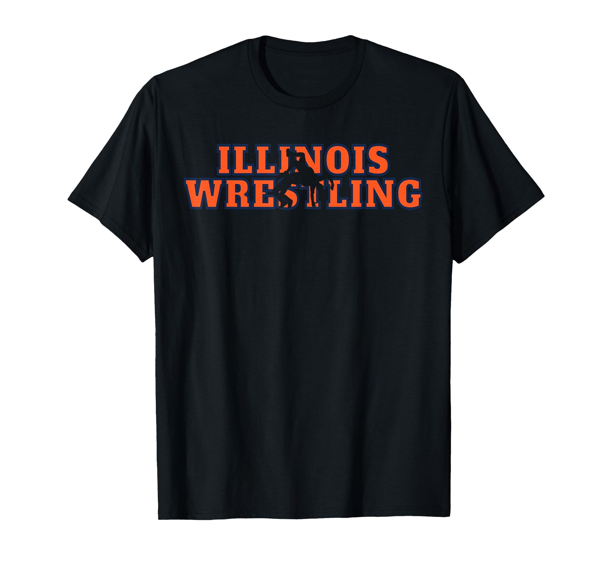 Illinois Mens Wrestling Team Freestyle T-Shirt - Custom Art Print Unisex - T-Shirt, Sweatshirt, Hoodie
