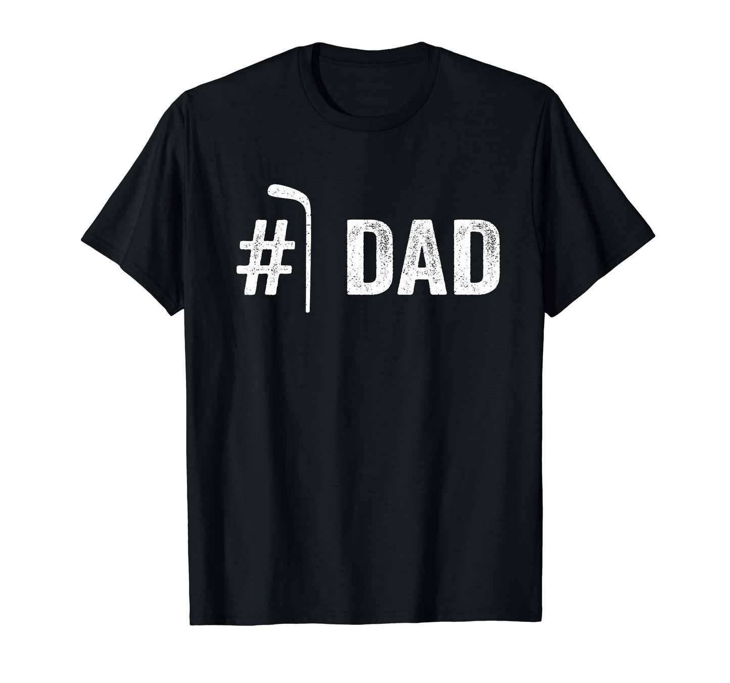 Mens Number One Hockey Dad Fathers Day 1 T-Shirt - Unique Graphic Unisex - T-Shirt, Sweatshirt, Hoodie