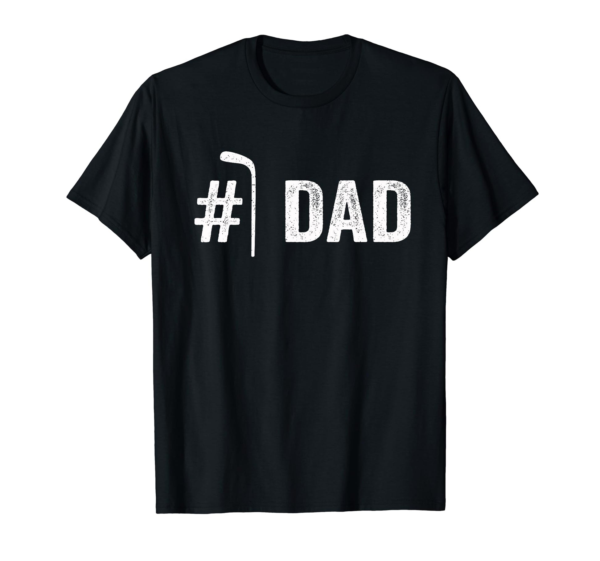 Mens Number One Hockey Dad Fathers Day 1 T-Shirt - Unique Graphic Unisex - T-Shirt, Sweatshirt, Hoodie