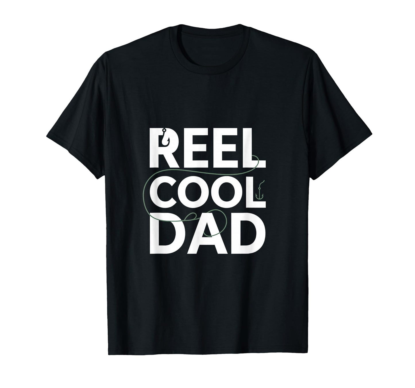 Reel Dad Fishing T-Shirt - Minimalist Print Men Women - T-Shirt, Sweatshirt, Hoodie