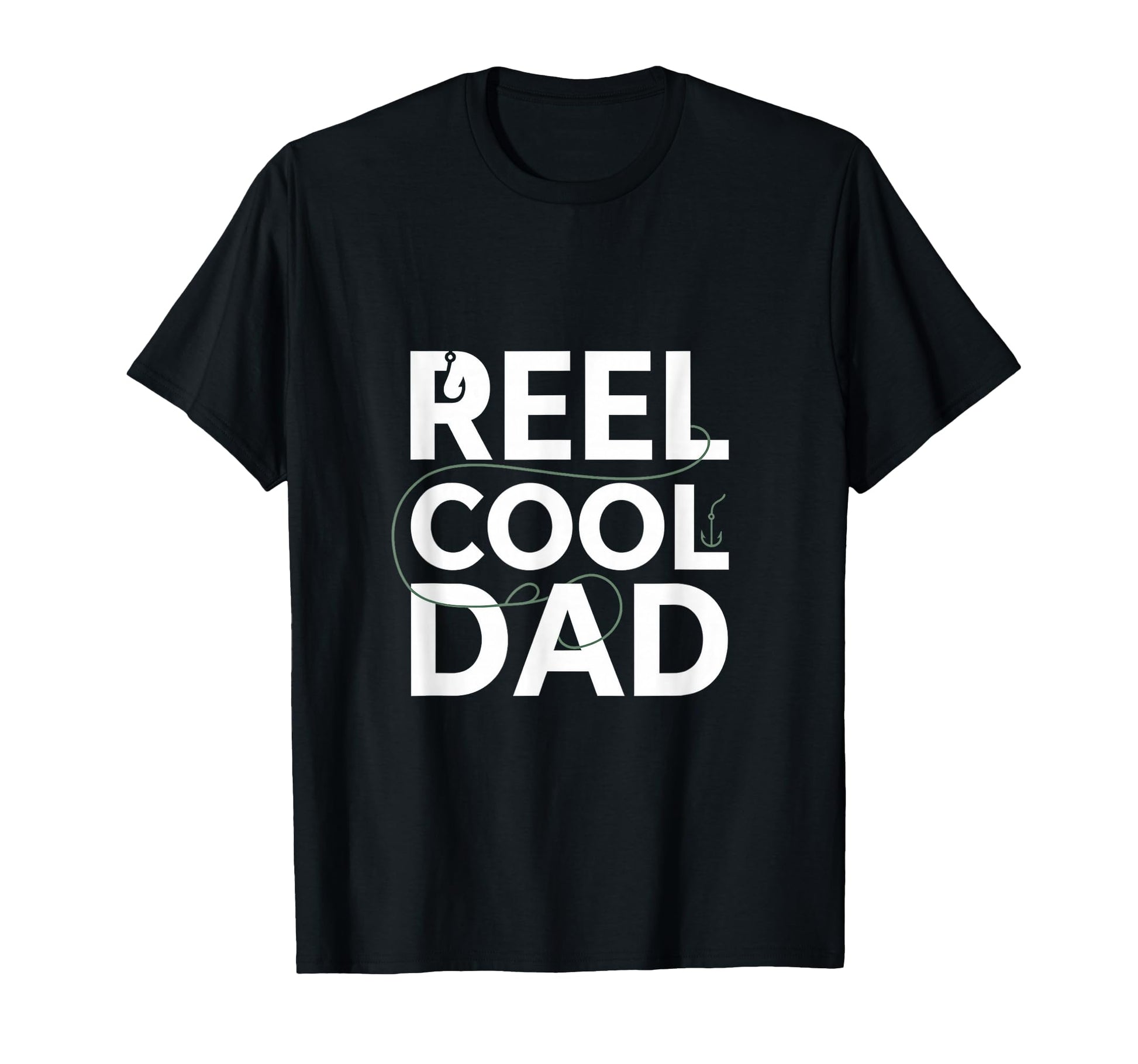 Reel Dad Fishing T-Shirt - Minimalist Print Men Women - T-Shirt, Sweatshirt, Hoodie