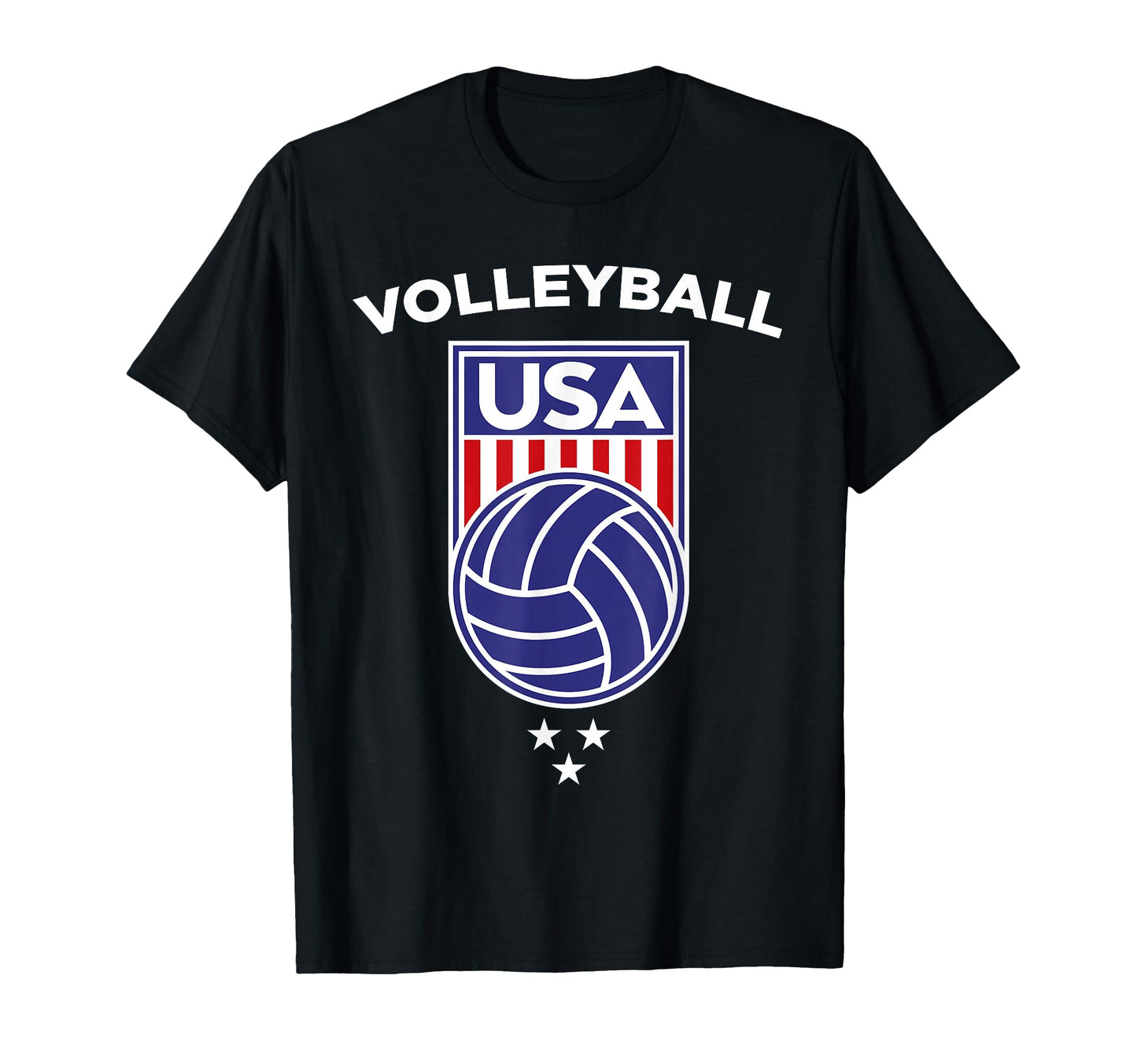 Volleyball Beach Usa Flag Volleyball T-Shirt - Casual Everyday Wear Unisex - T-Shirt, Sweatshirt, Hoodie