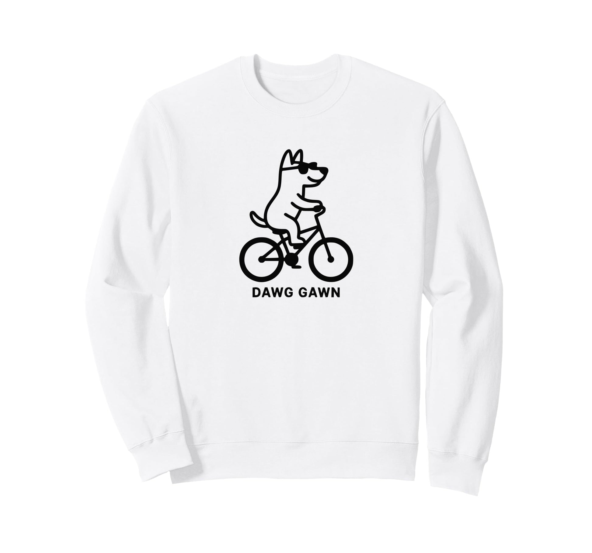 Funny Dog Dogs Cycling Cyclist Sweatshirt - Casual Everyday Wear Unisex - T-Shirt, Sweatshirt, Hoodie