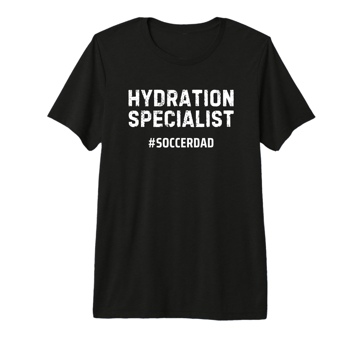 Mens Hydration Specialist Soccer Dad Tri T-Shirt - Minimalist Print Unisex - T-Shirt, Sweatshirt, Hoodie