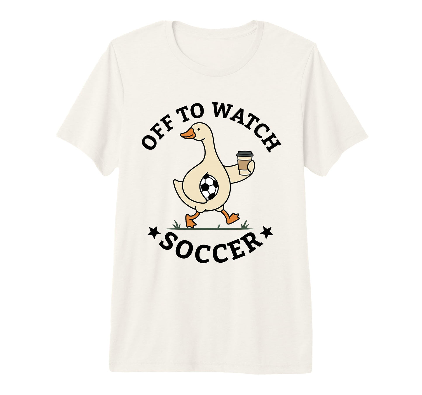 Off To Watch Soccer Mom Funny Goose T-Shirt - Aesthetic Graphic Men Women - T-Shirt, Sweatshirt, Hoodie