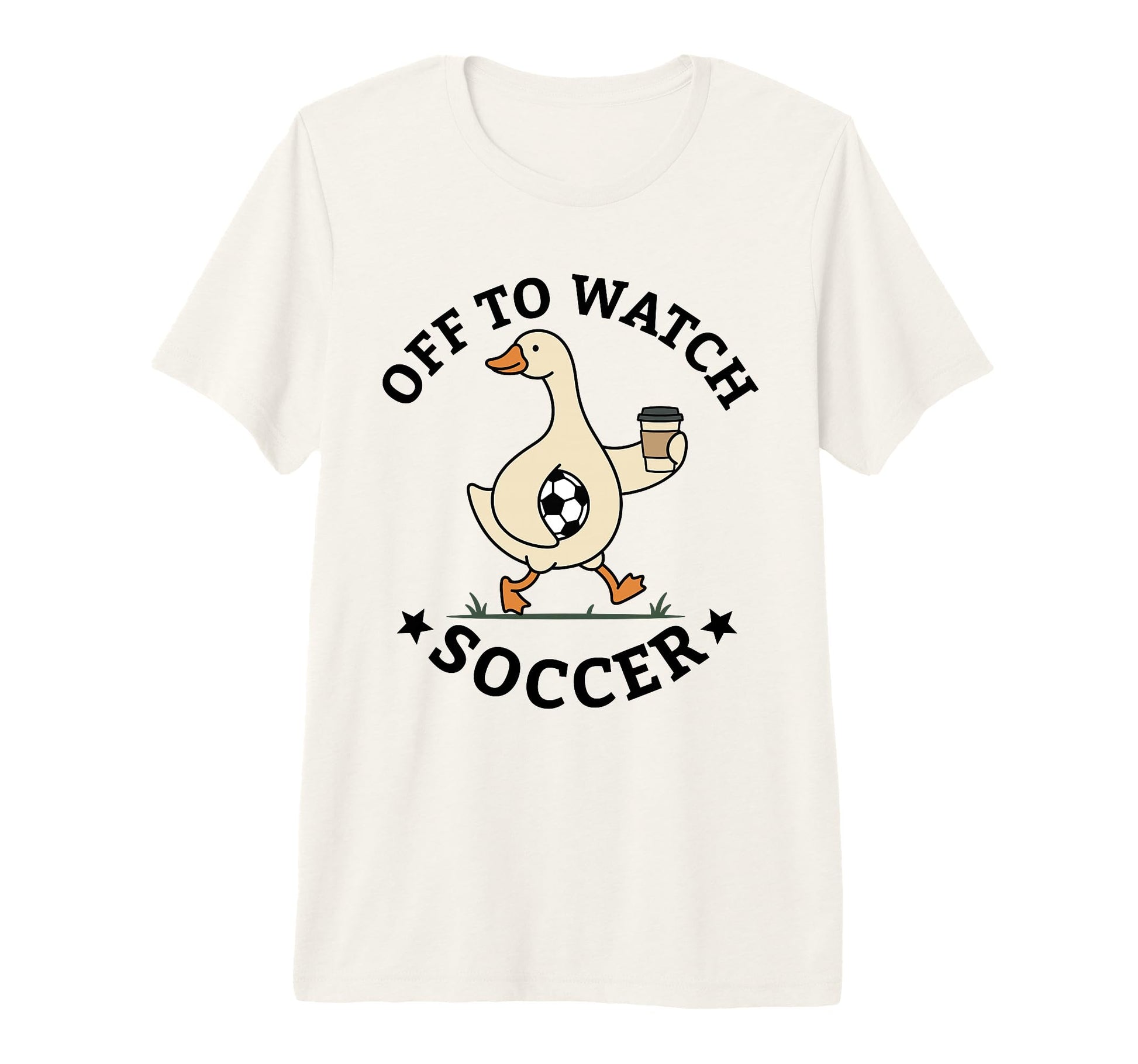 Off To Watch Soccer Mom Funny Goose T-Shirt - Aesthetic Graphic Men Women - T-Shirt, Sweatshirt, Hoodie