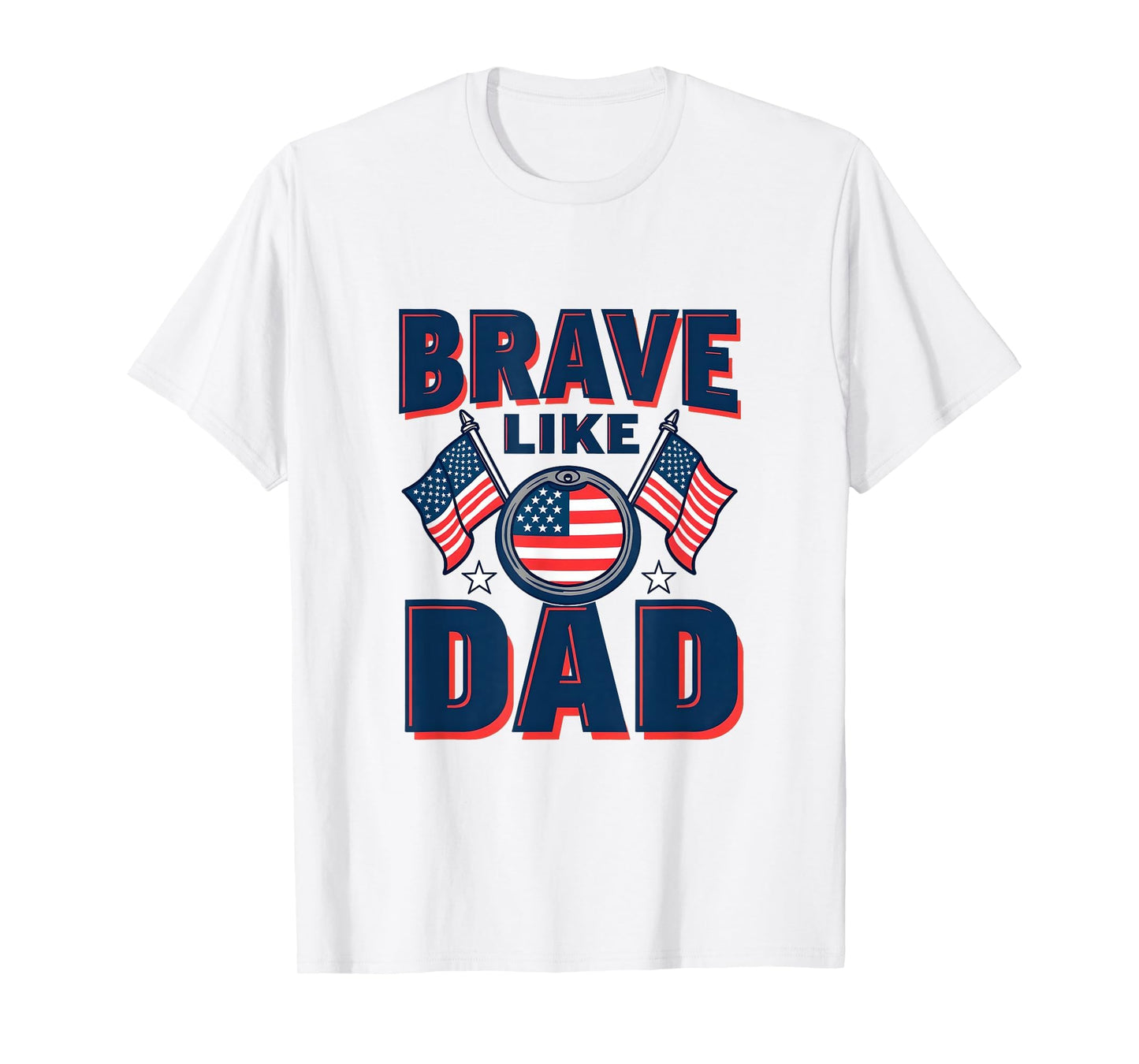 Brave Like Dad Military Child Month T-Shirt - Unique Graphic Unisex - T-Shirt, Sweatshirt, Hoodie