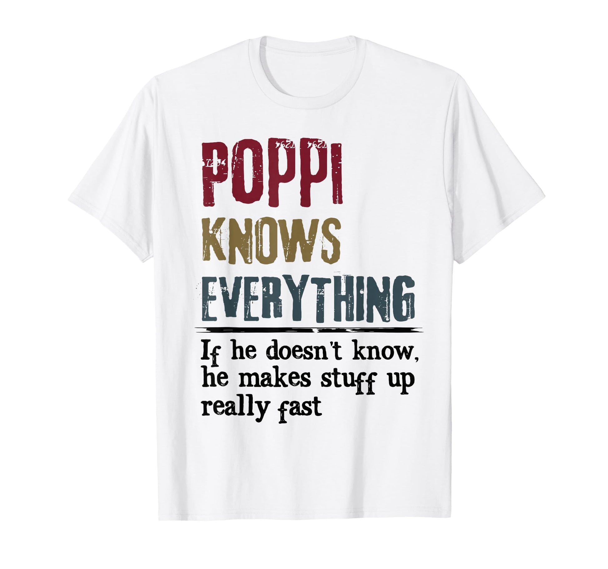 Poppi Knows Everything Funny T-Shirt - Casual Everyday Wear Men Women - T-Shirt, Sweatshirt, Hoodie