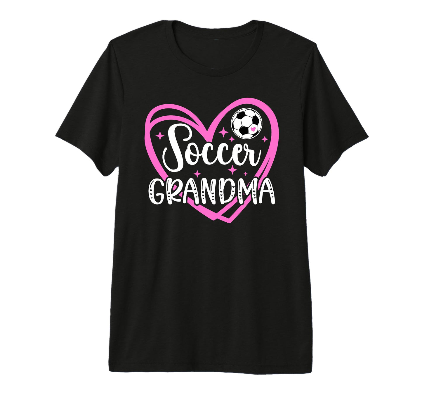 Soccer Grandma Heart Grandma Soccer T-Shirt - Novelty Apparel Unisex - T-Shirt, Sweatshirt, Hoodie
