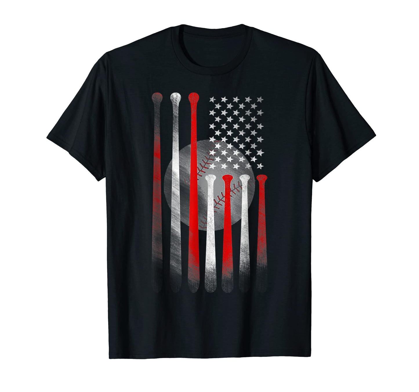 American Flag Baseball Flag Dad Mom T-Shirt - Minimalist Print Unisex - T-Shirt, Sweatshirt, Hoodie